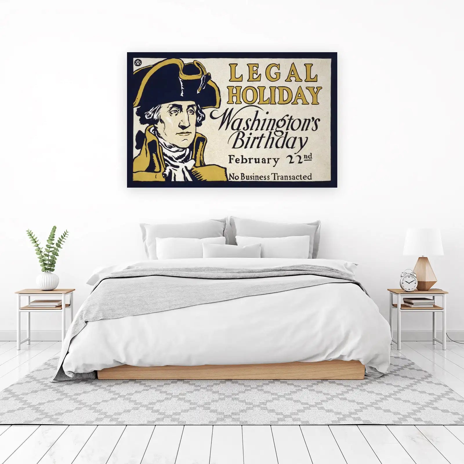 Vintage Washington's Birthday Wall Art