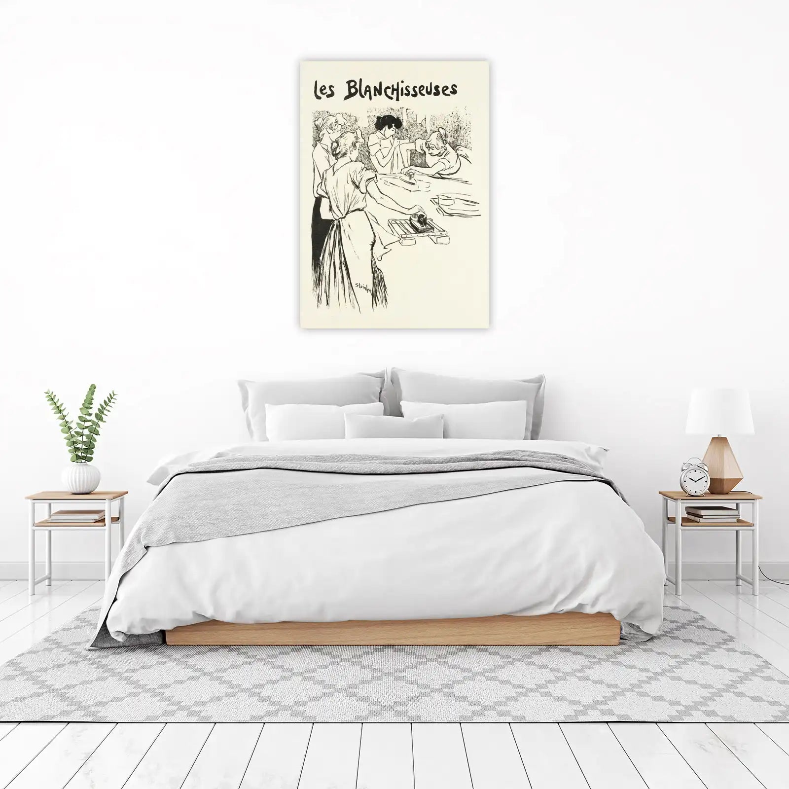 Vintage Laundry Scene Wall Art