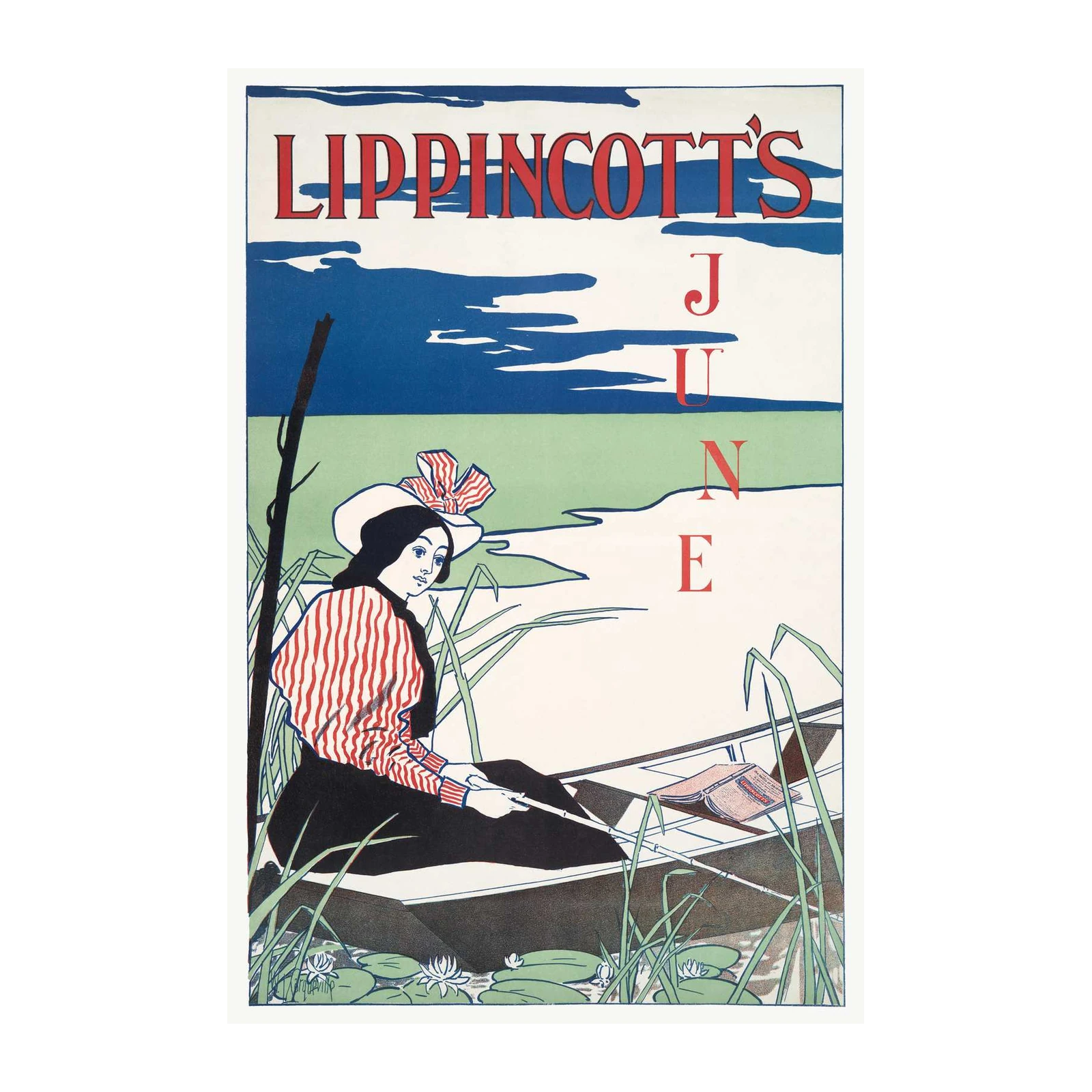 Vintage Lippincott's June Scene Wall Art