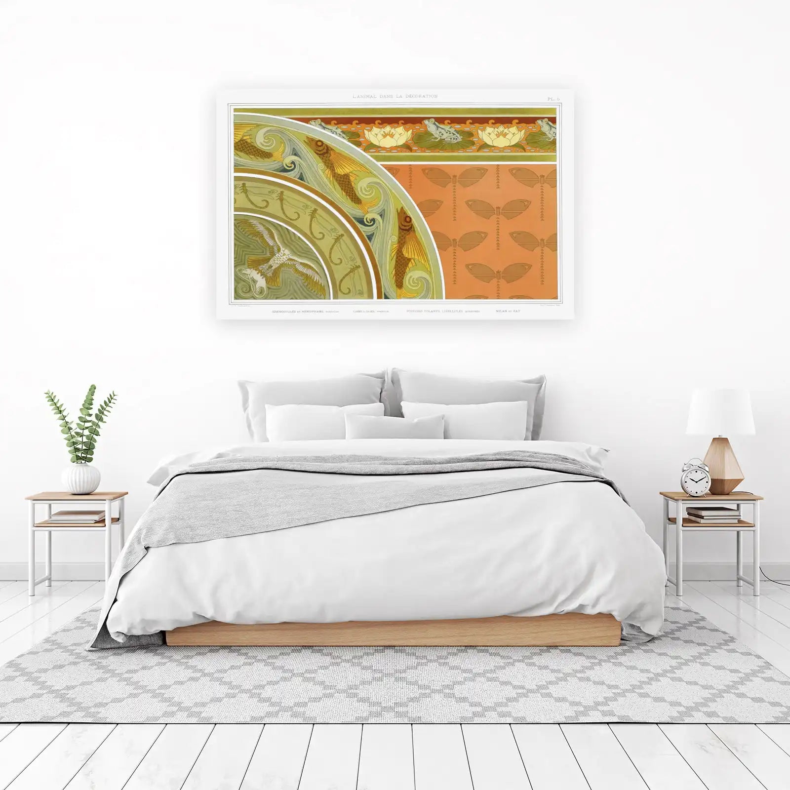 Art Nouveau Nature Scene Wall Art