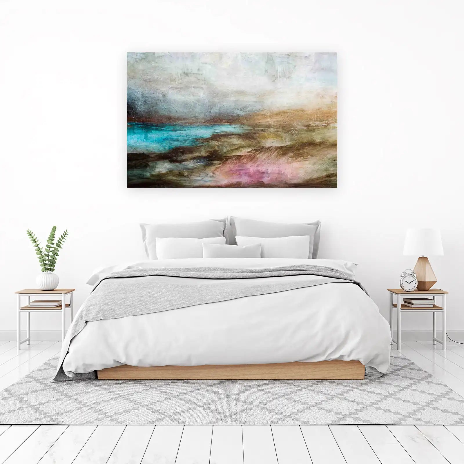 Textured Abstract Landscape Wall Art
