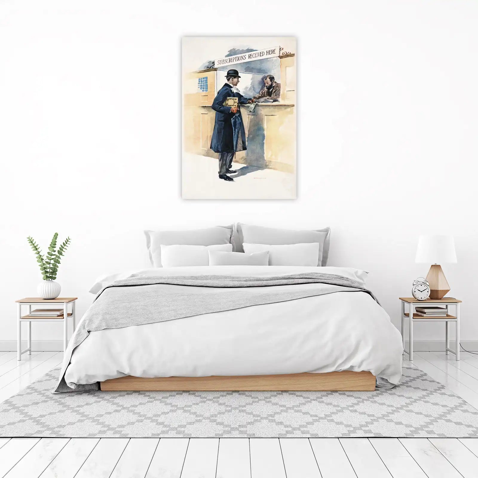 Vintage Subscription Scene Wall Art
