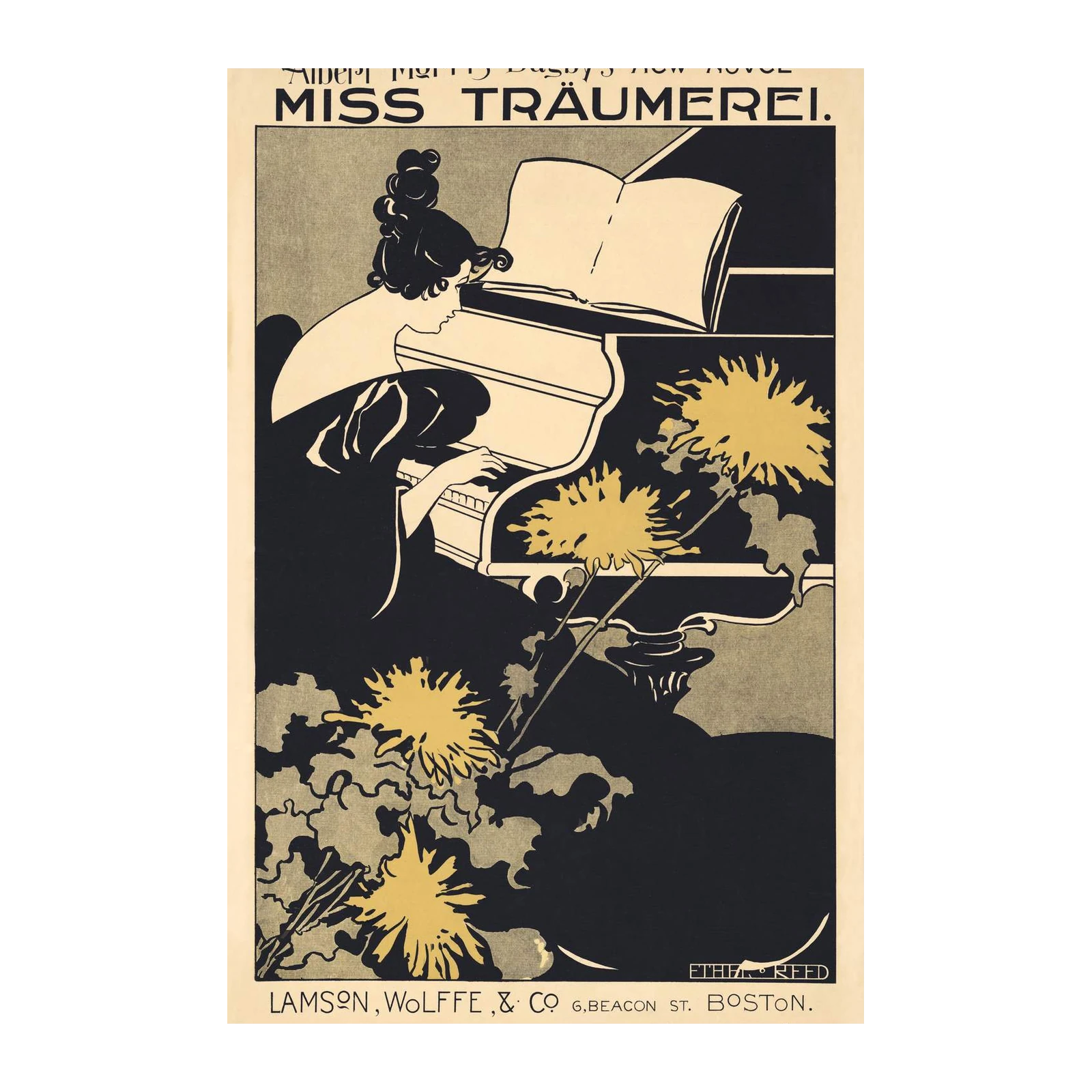 Art Nouveau Piano & Music Wall Art