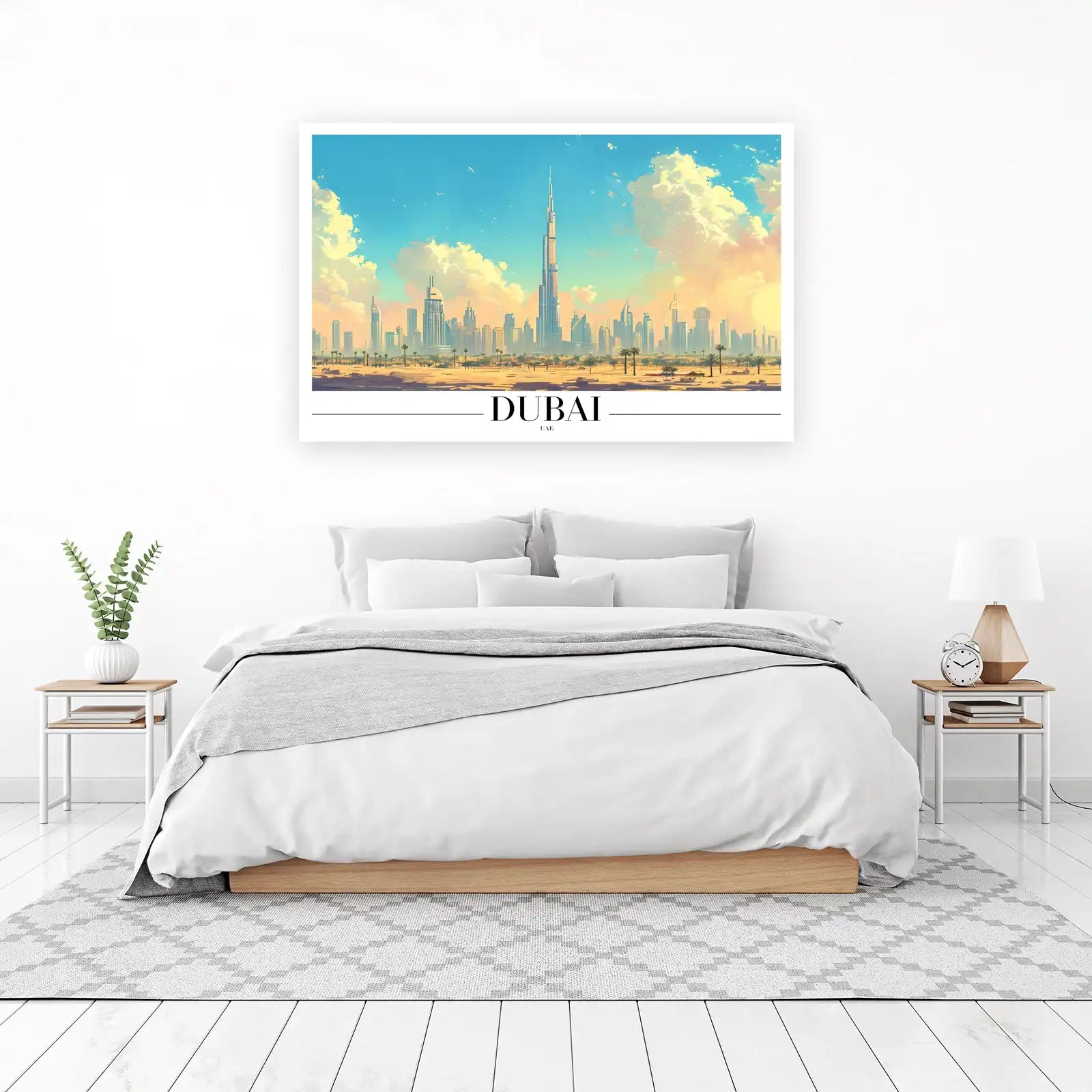 Dubai Skyline & Burj Khalifa Wall Art