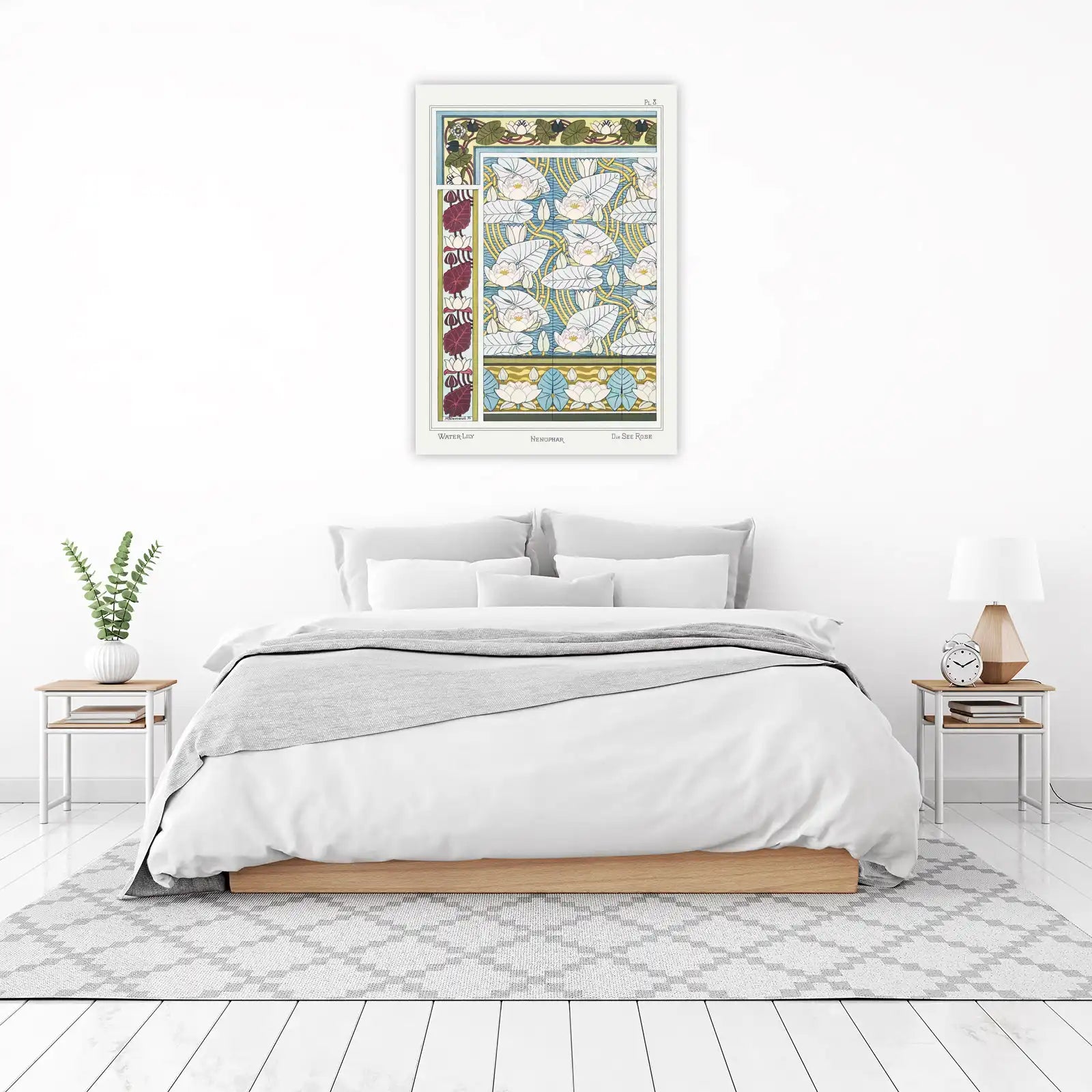 Art Nouveau Water Lily & Nenúphar Wall Art