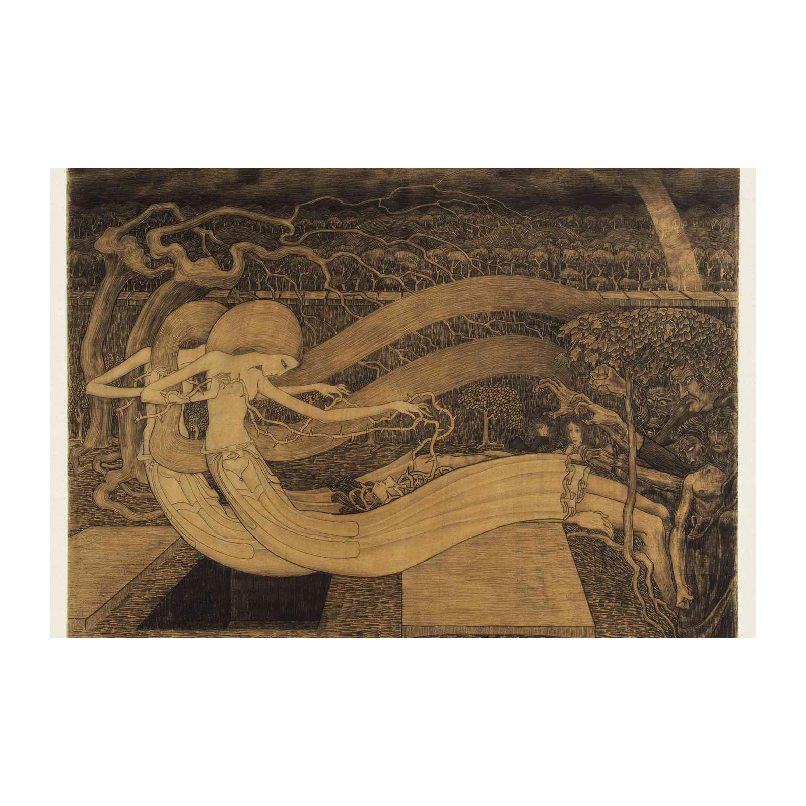Mythic Nature Figure Art Wall Art