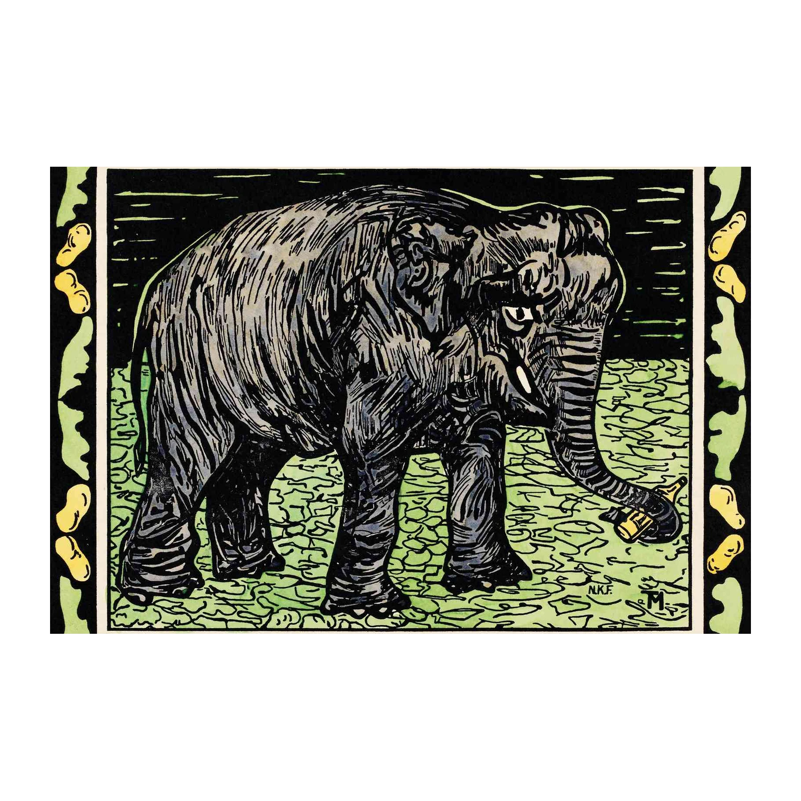 Majestic Elephant Safari Art Wall Art
