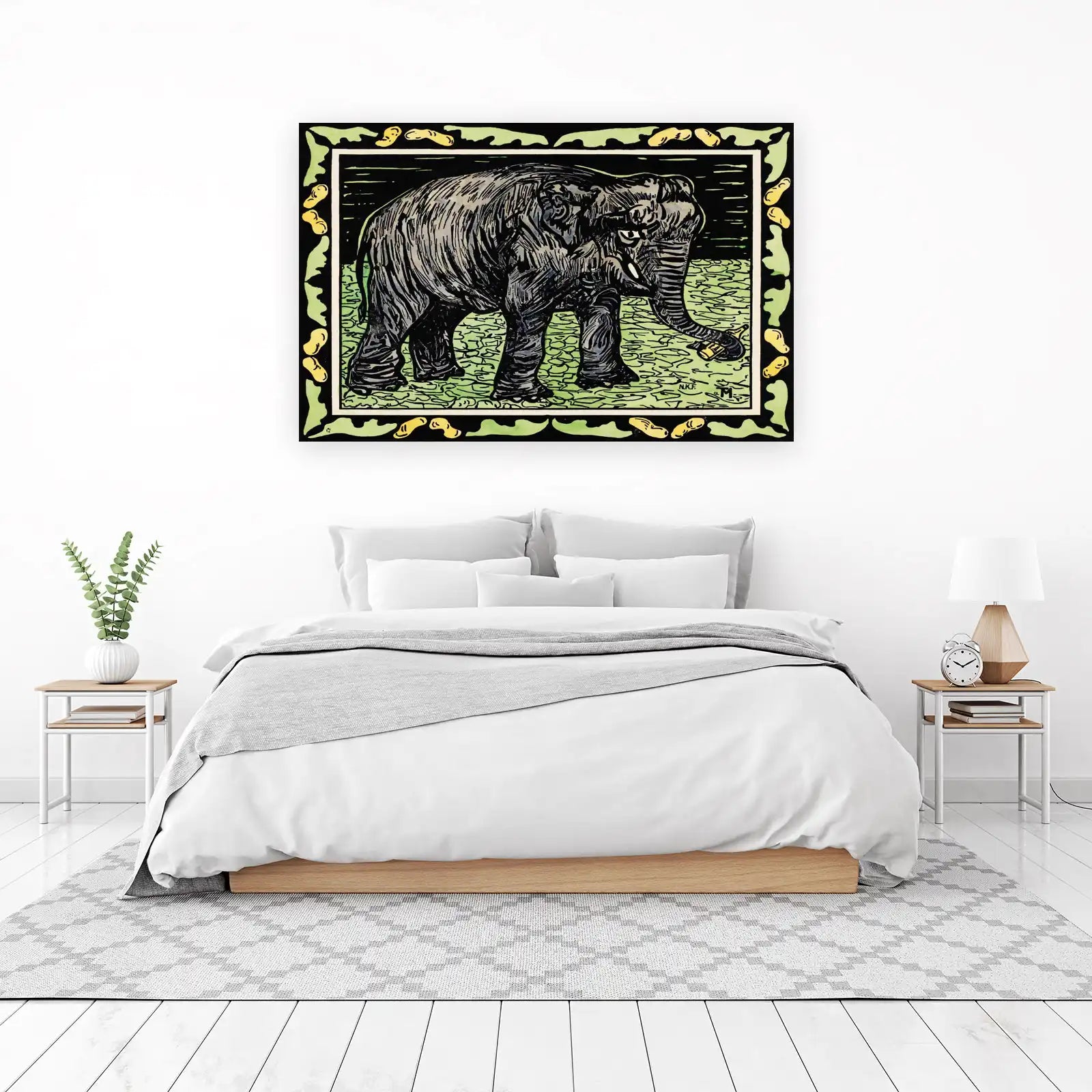 Majestic Elephant Safari Art Wall Art