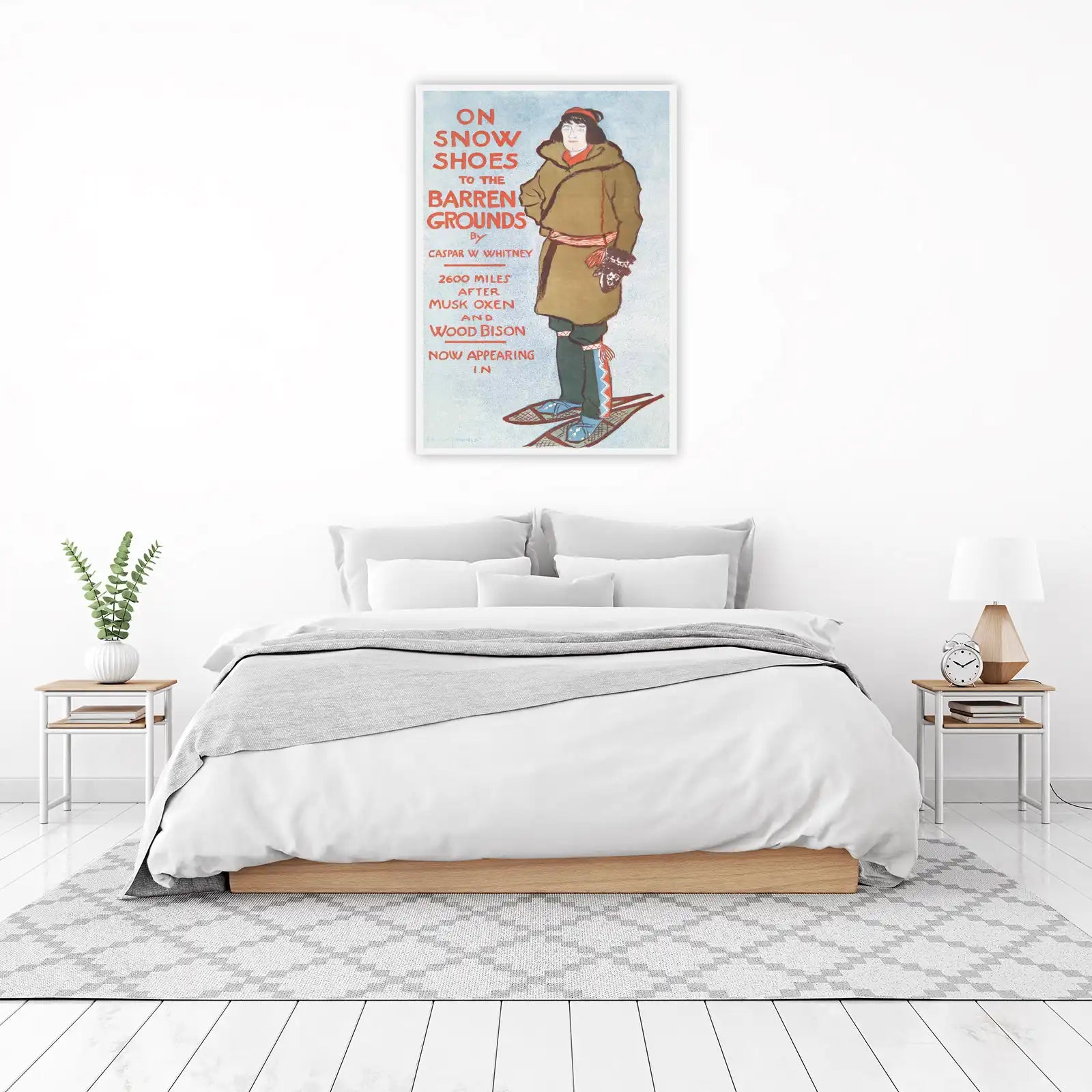 Vintage Arctic Expedition Snowshoes Wall Art