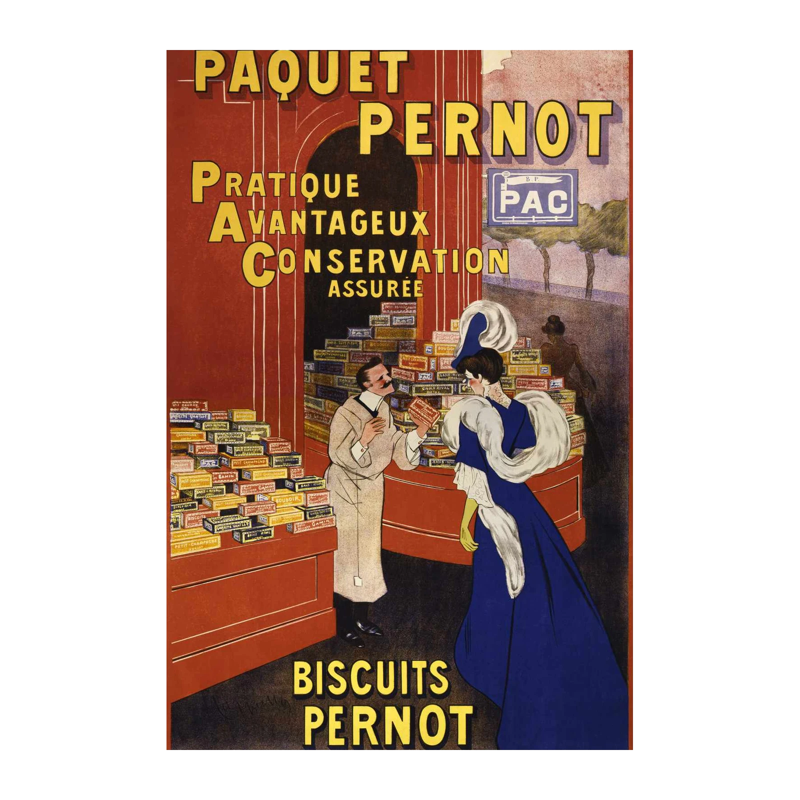 Vintage Biscuits Pernot Poster Wall Art