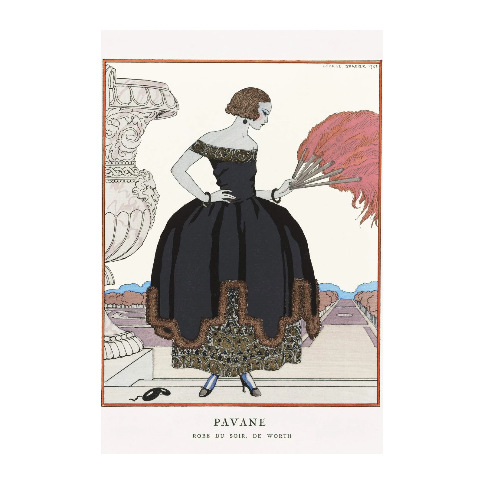 Art Deco Pavane Evening Gown Wall Art