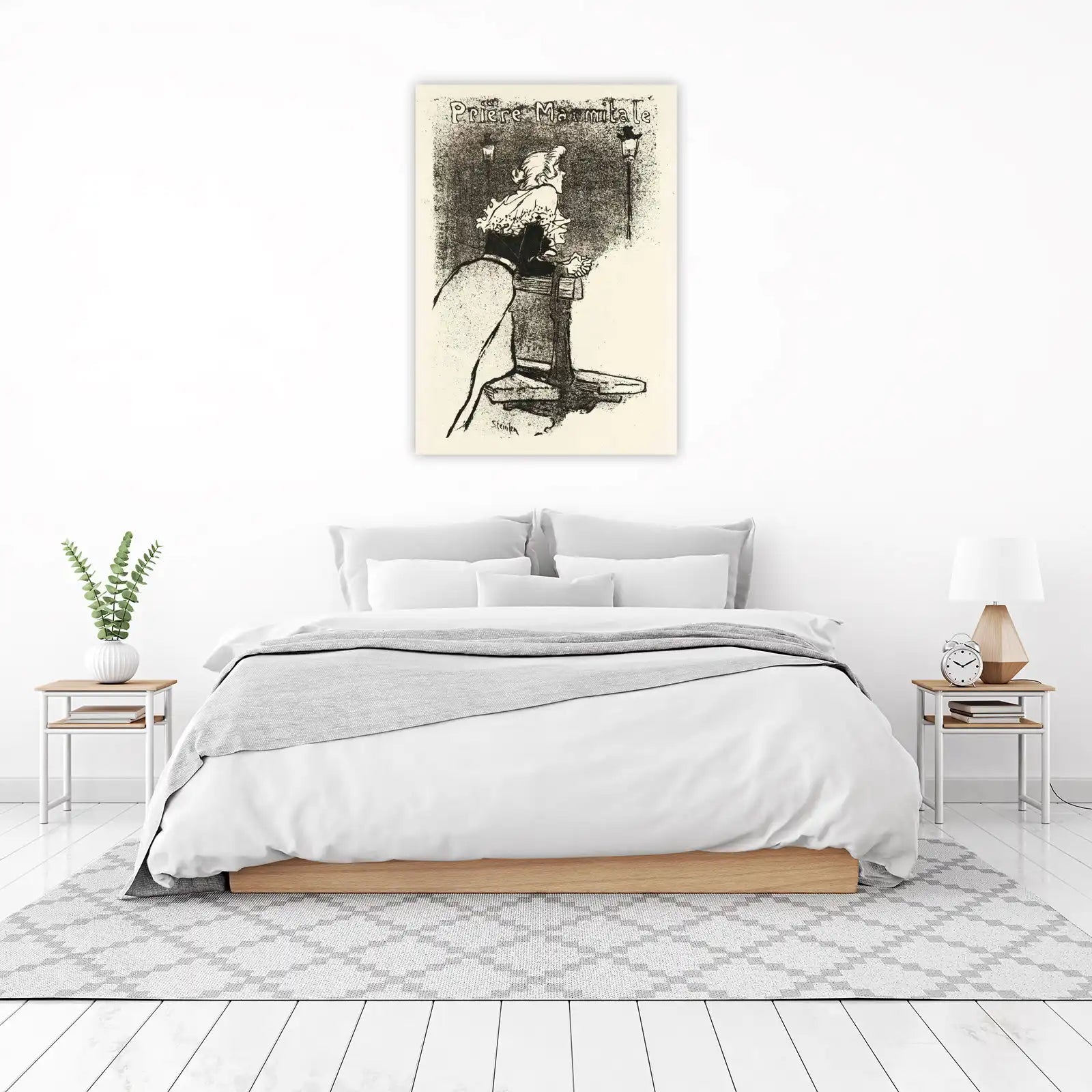 Vintage Parisian Prayer Lady Wall Art