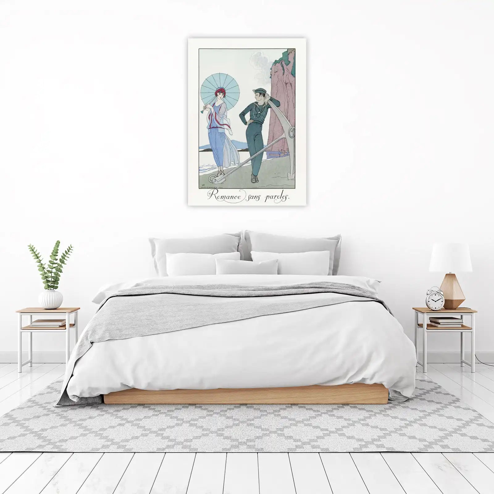 Vintage Sailor Romance Art Wall Art