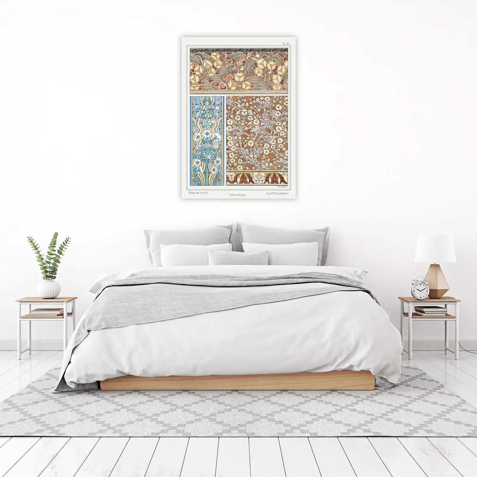 Art Nouveau Floral Botanical Wall Art