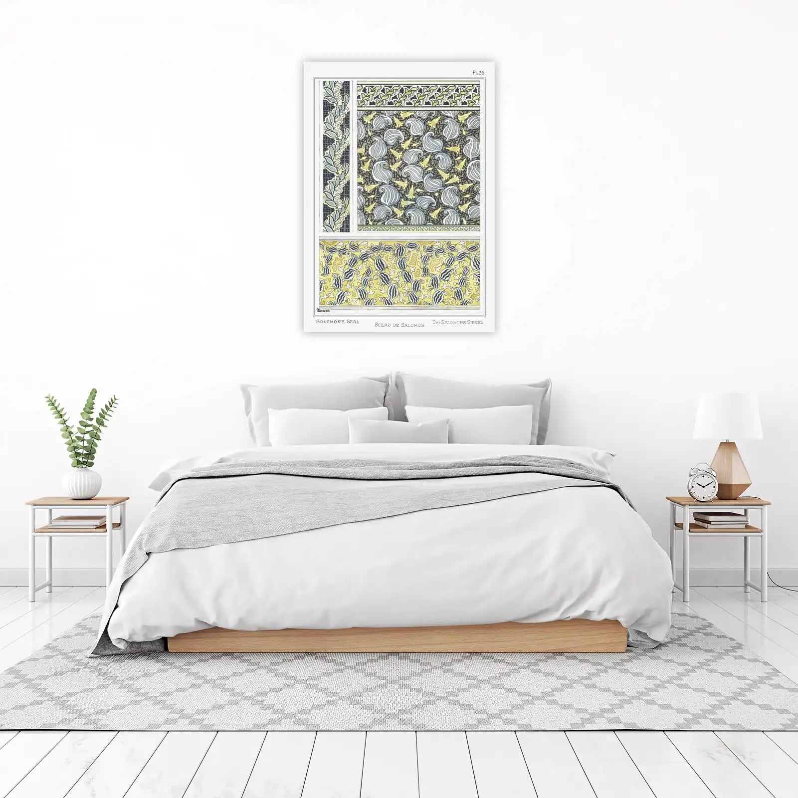 Art Nouveau Solomon's Seal Border Wall Art