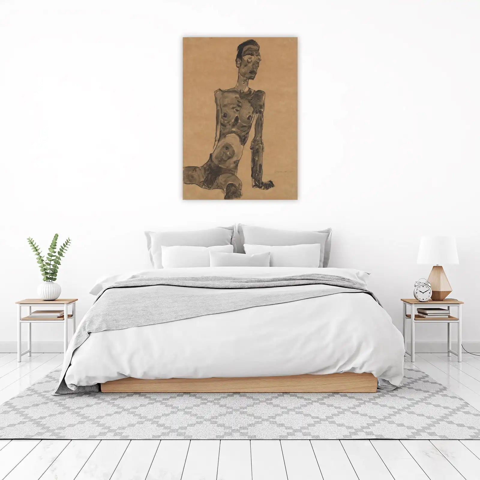 Egon Schiele Figure Study Wall Art