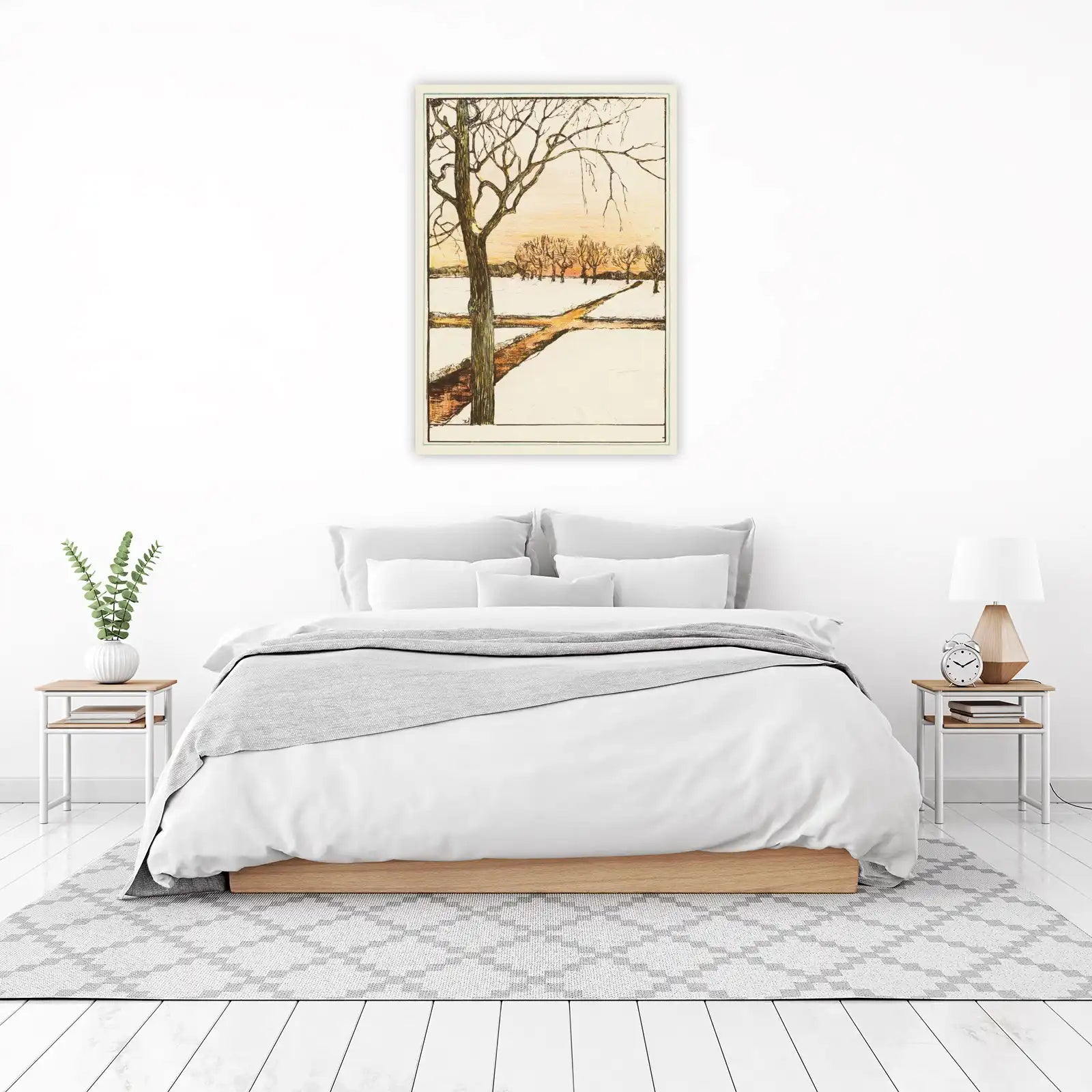 Serene Winter Path Wall Art