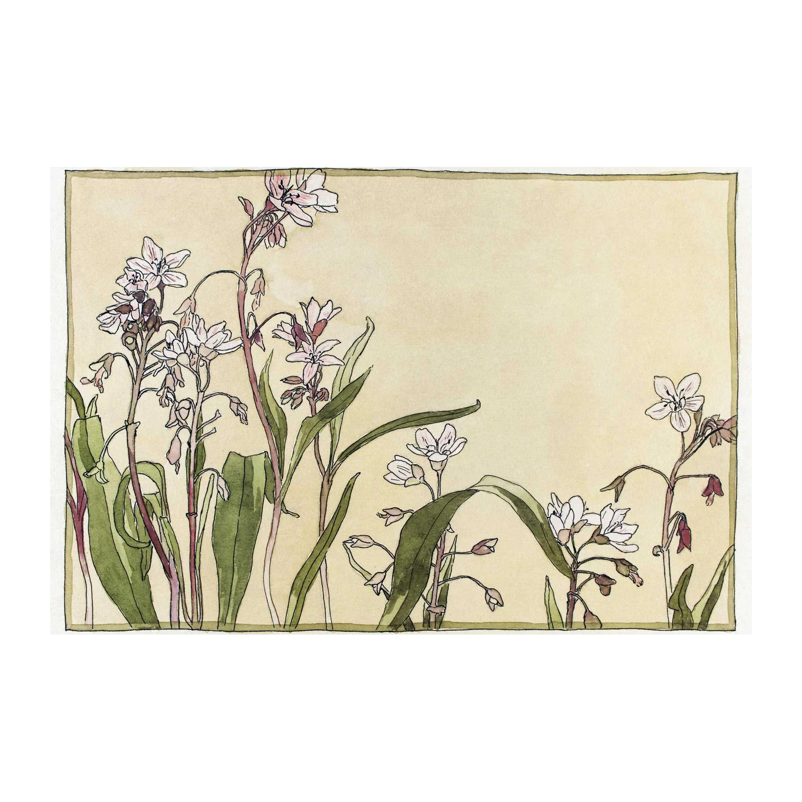 Delicate Wildflower Botanical Art Wall Art