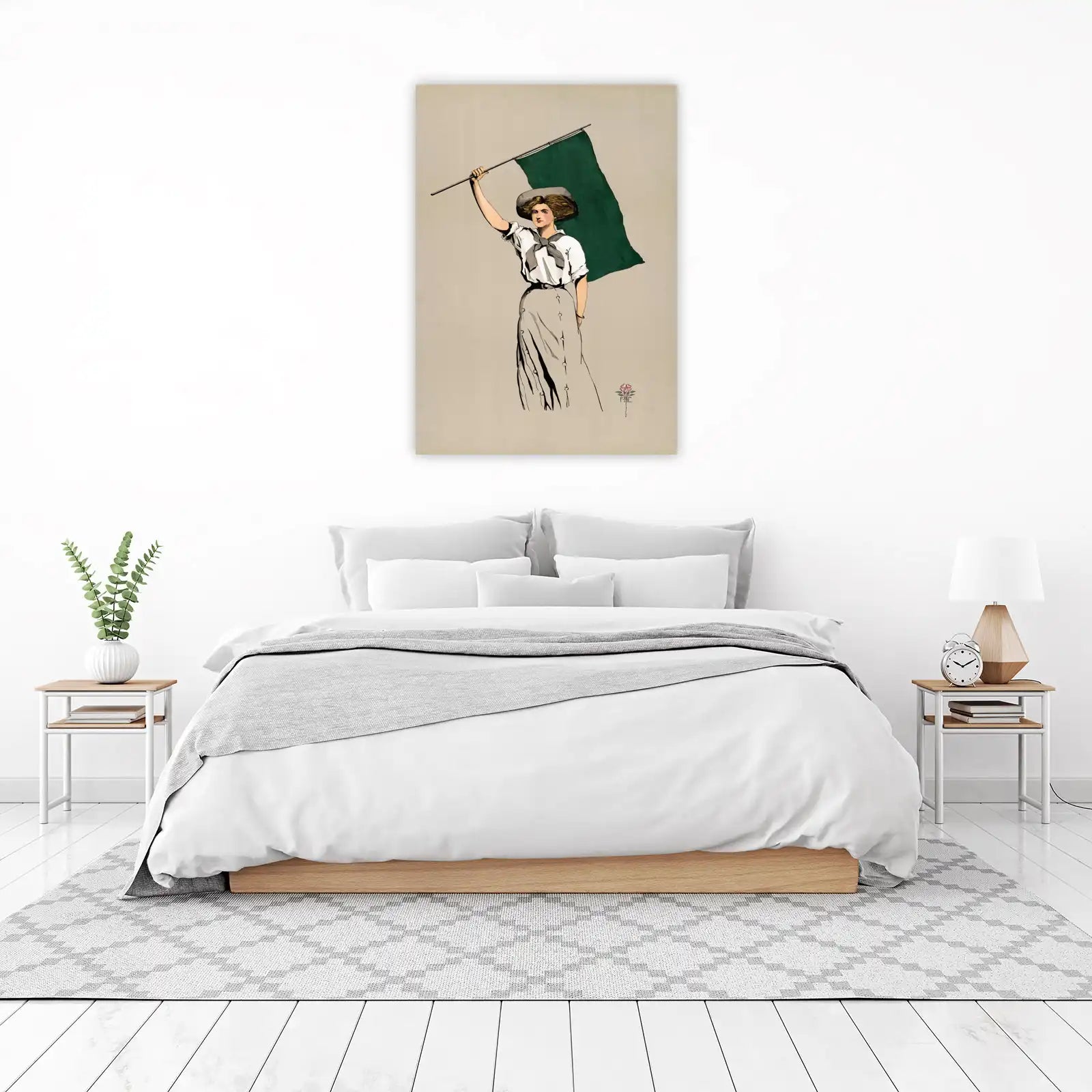 Empowerment Banner Woman Vintage Wall Art