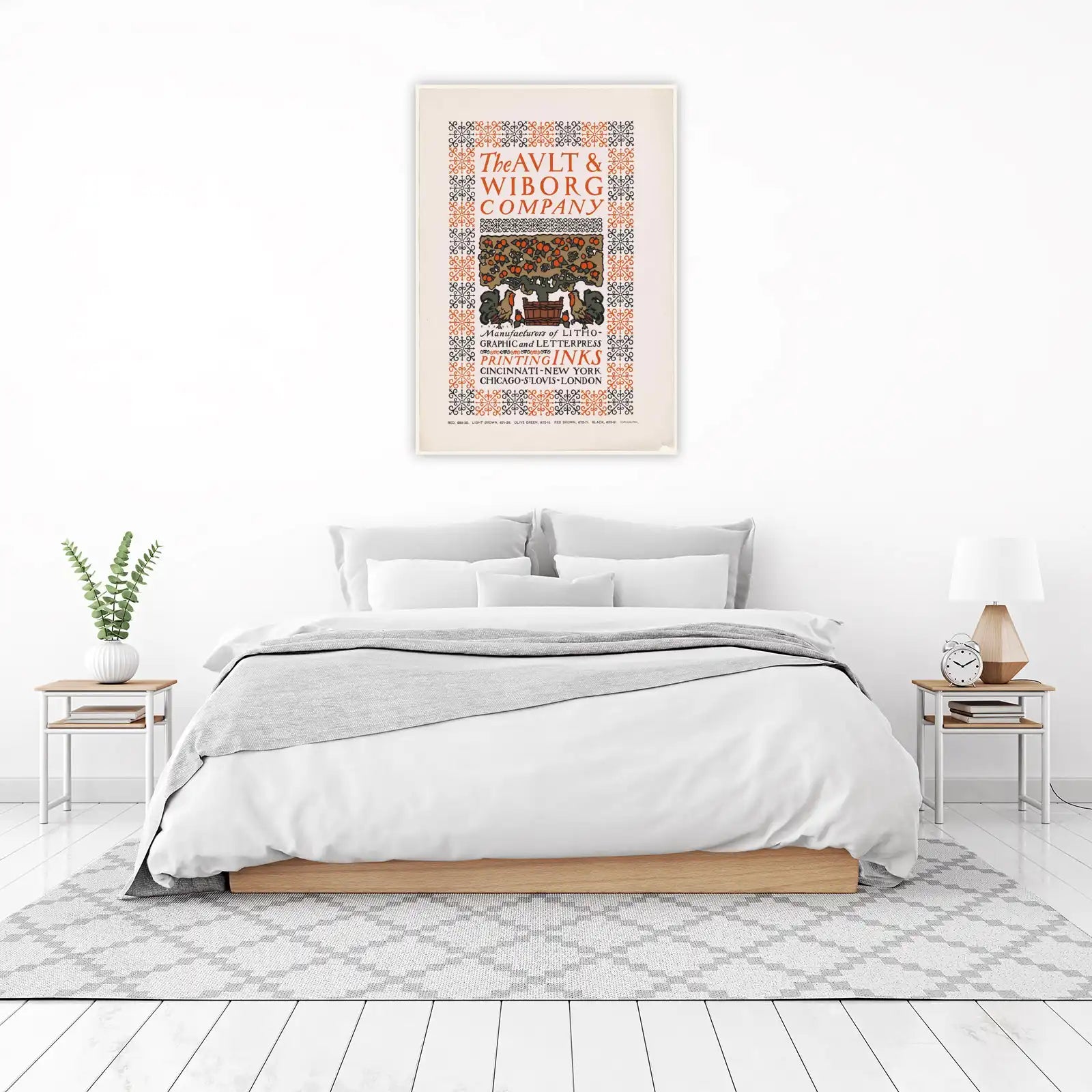 Vintage Orchard & Rooster Wall Art