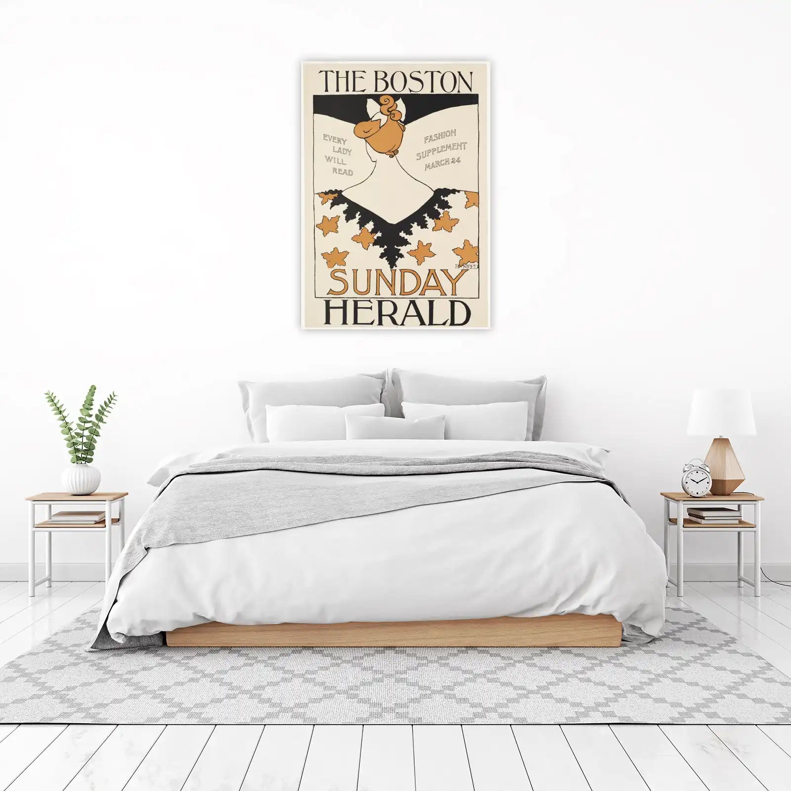 Vintage Boston Herald Fashion Wall Art