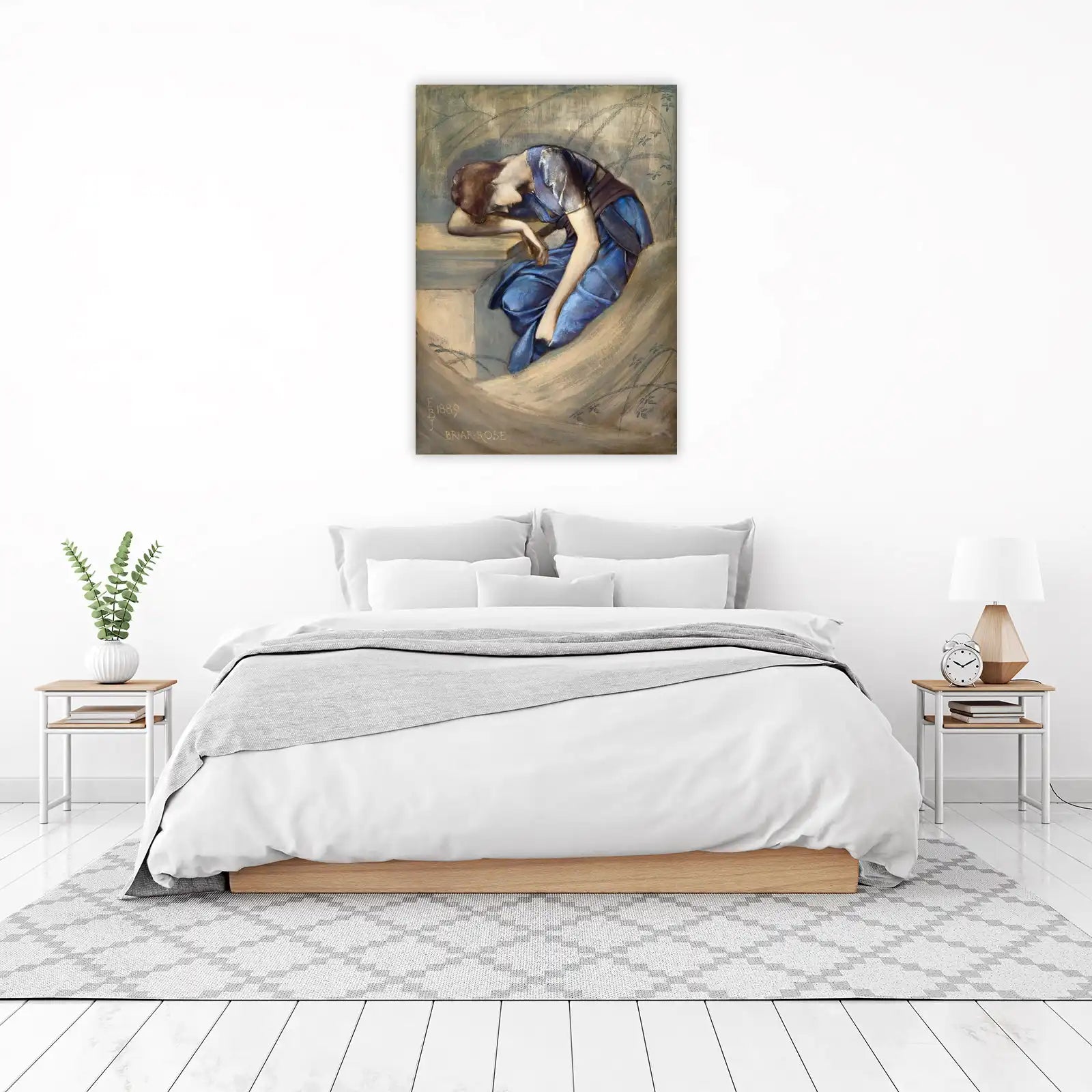 Elegant Briar Rose 1889 Wall Art