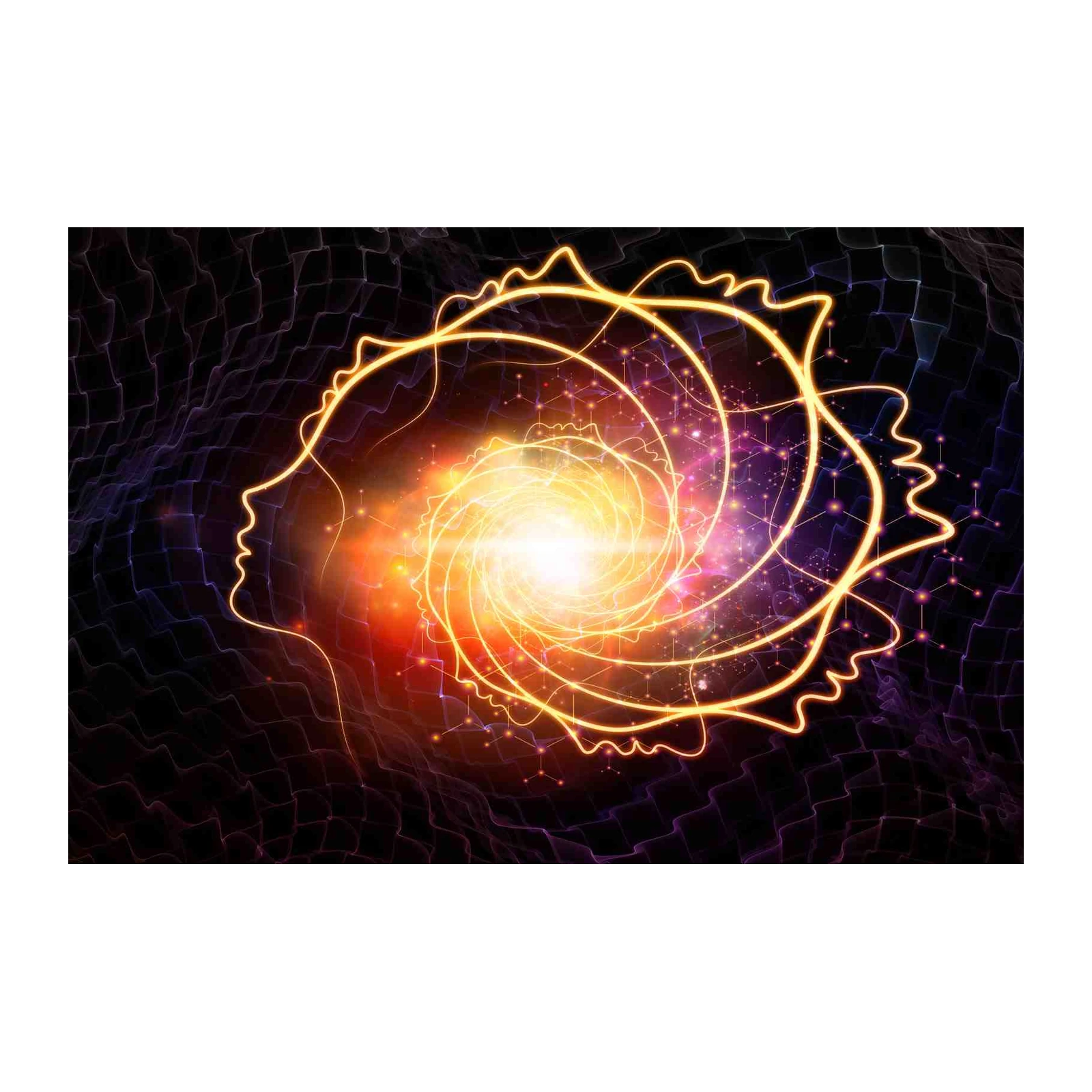 Abstract Mind Spiral Wall Art
