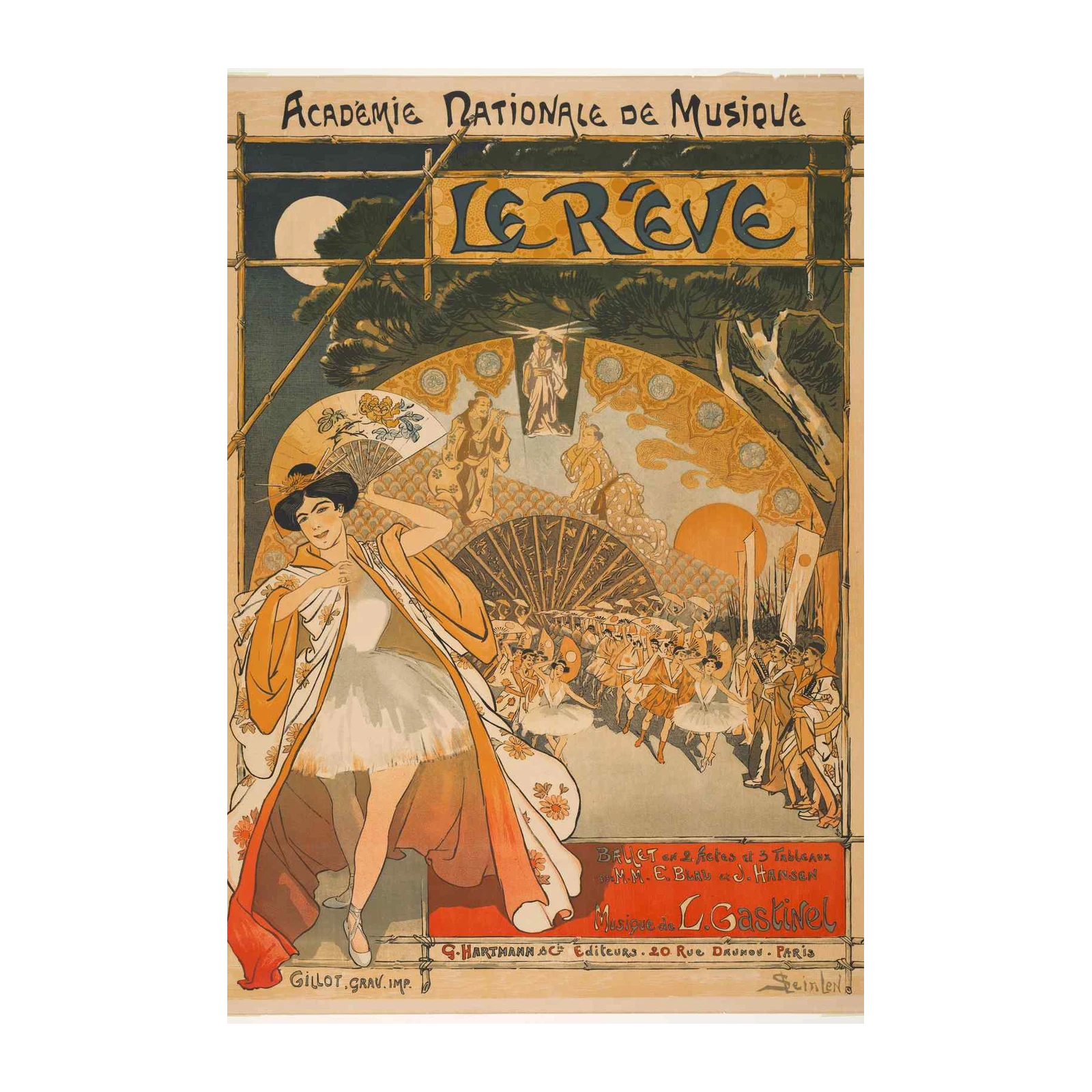 Le Rêve Ballet Art Nouveau Wall Art