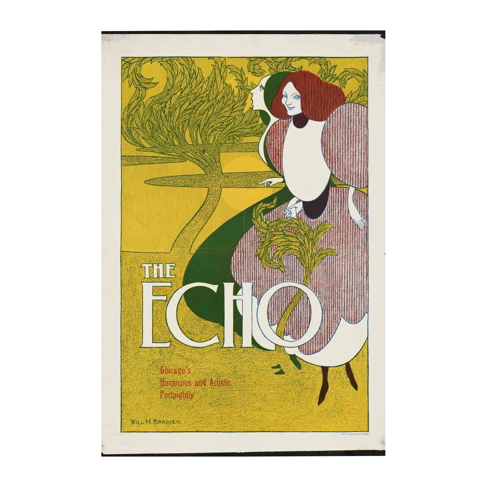 Art Nouveau "The Echo" Poster Wall Art