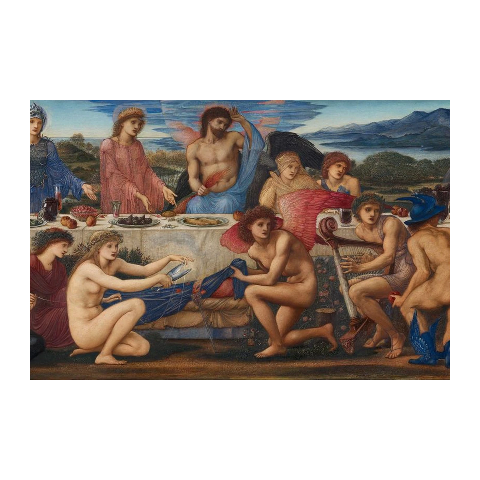 Mythological Banquet Aura Wall Art