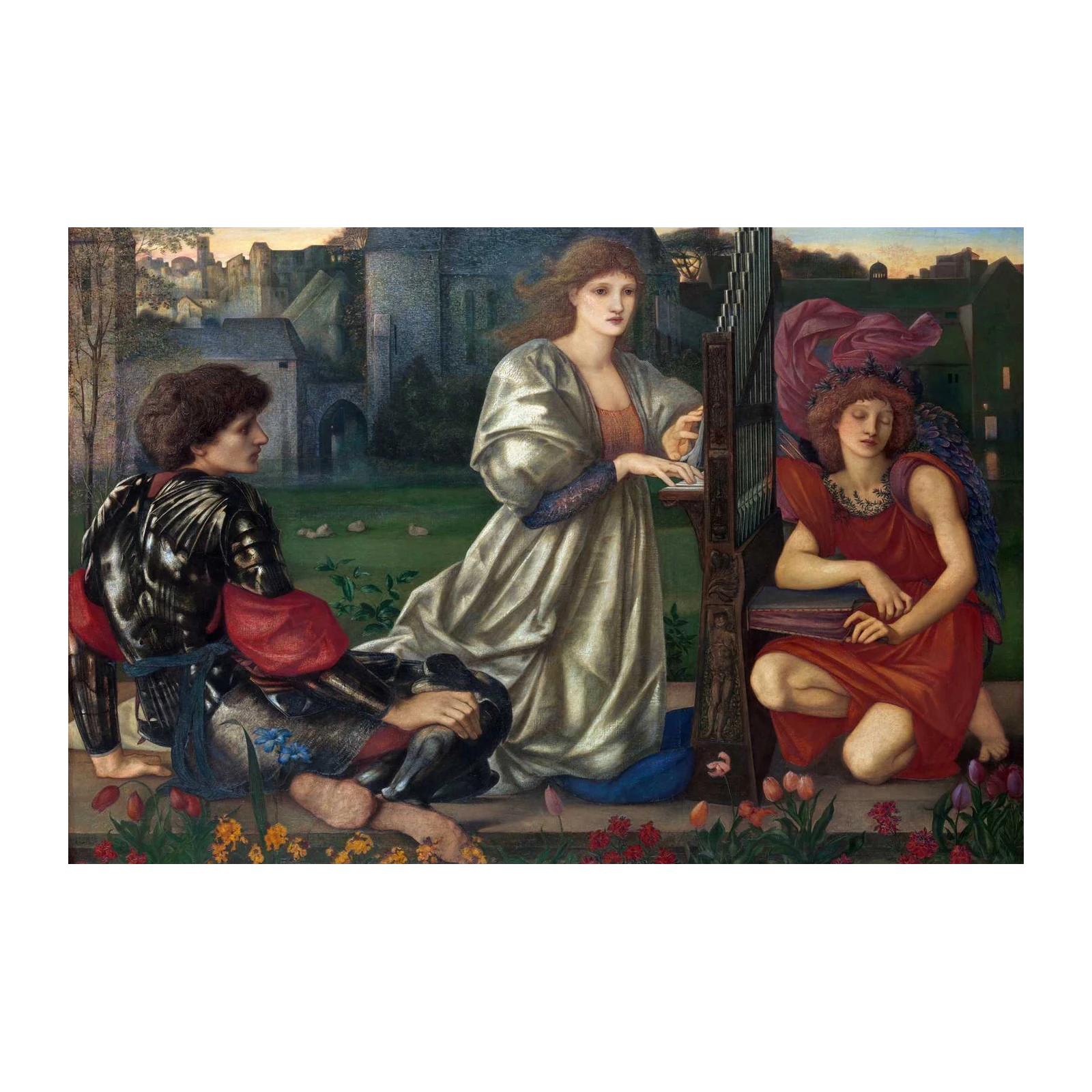 Arthurian Legend Knight Angelic Melody Wall Art