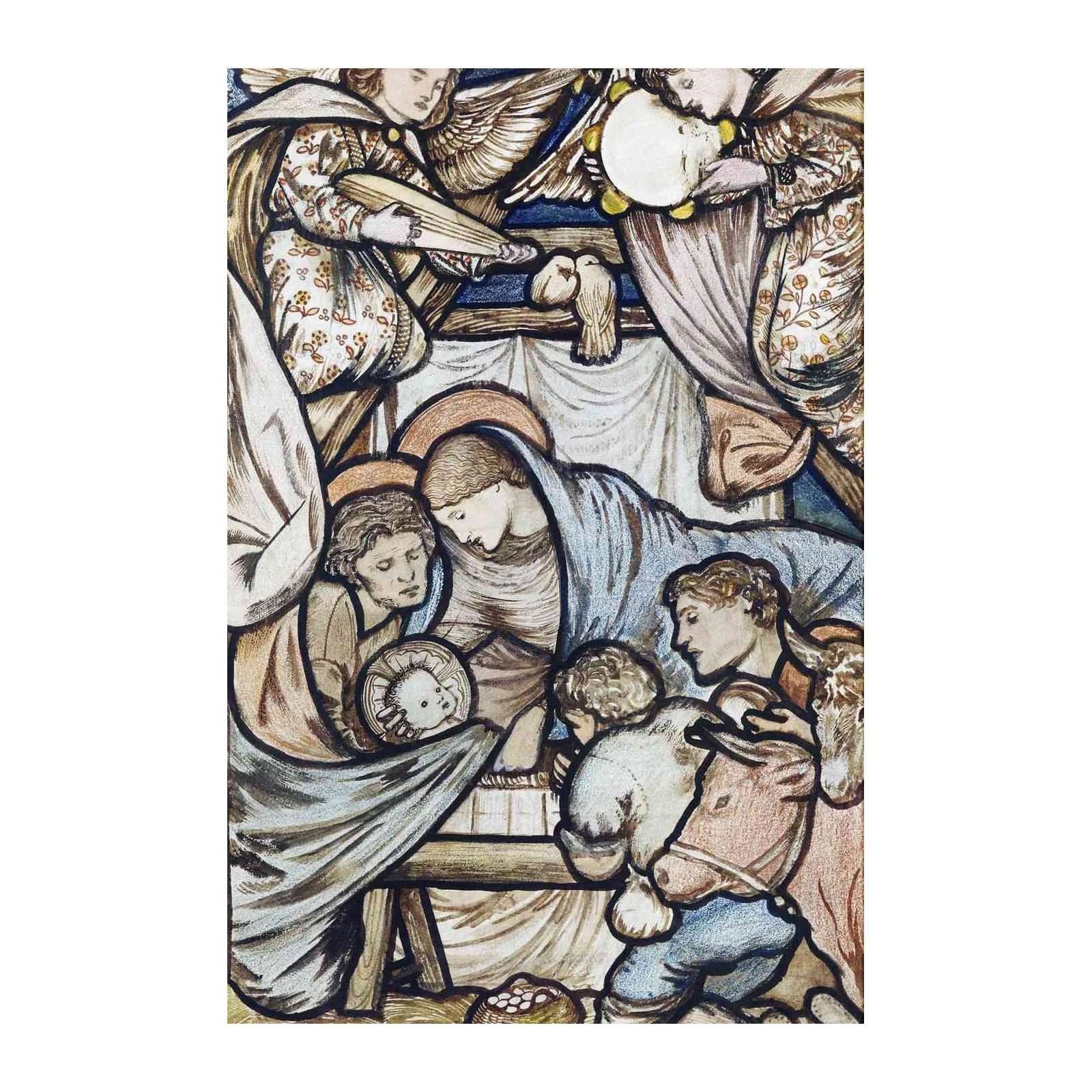 Nativity Scene Angelic Choir Wall Art