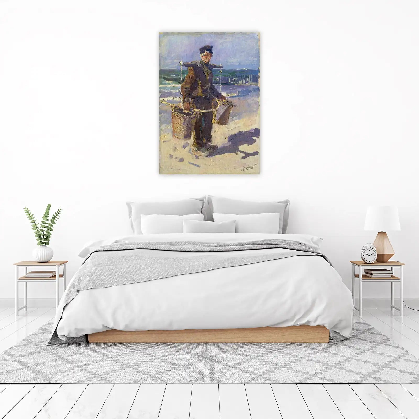 Fisherman at Sea Impressionist Wall Art