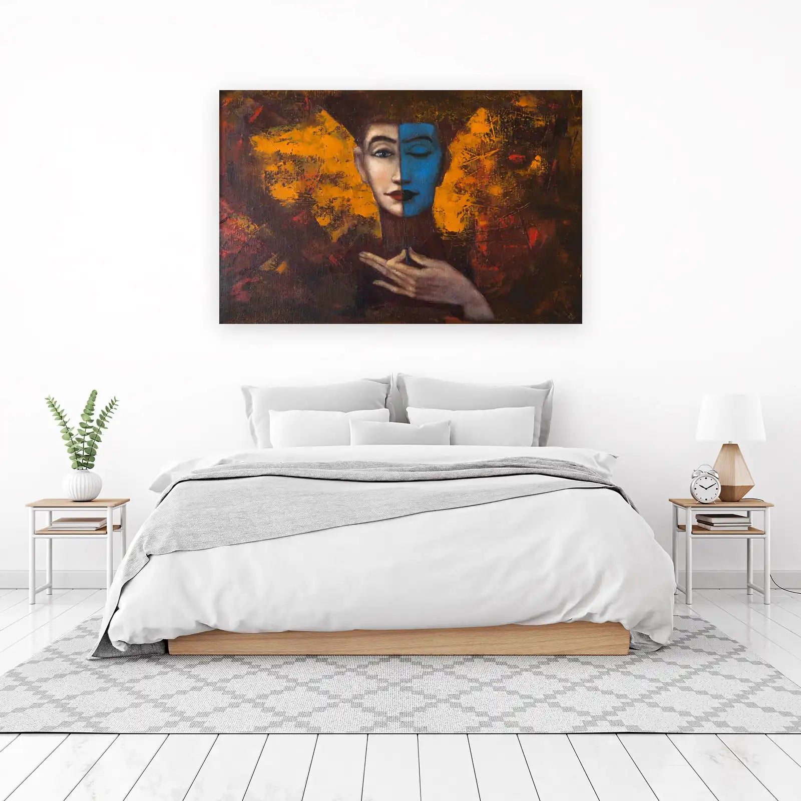Abstract Face Enigma Wall Art