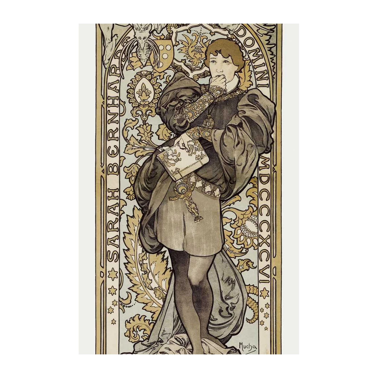 Art Nouveau "Lorenzaccio" Sarah Bernhardt Wall Art