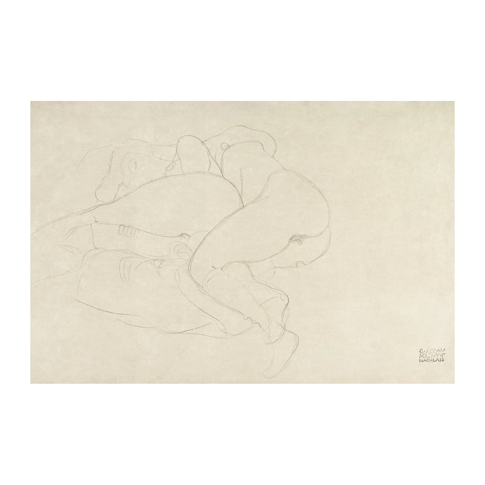 Gustav Klimt Nude Study Wall Art