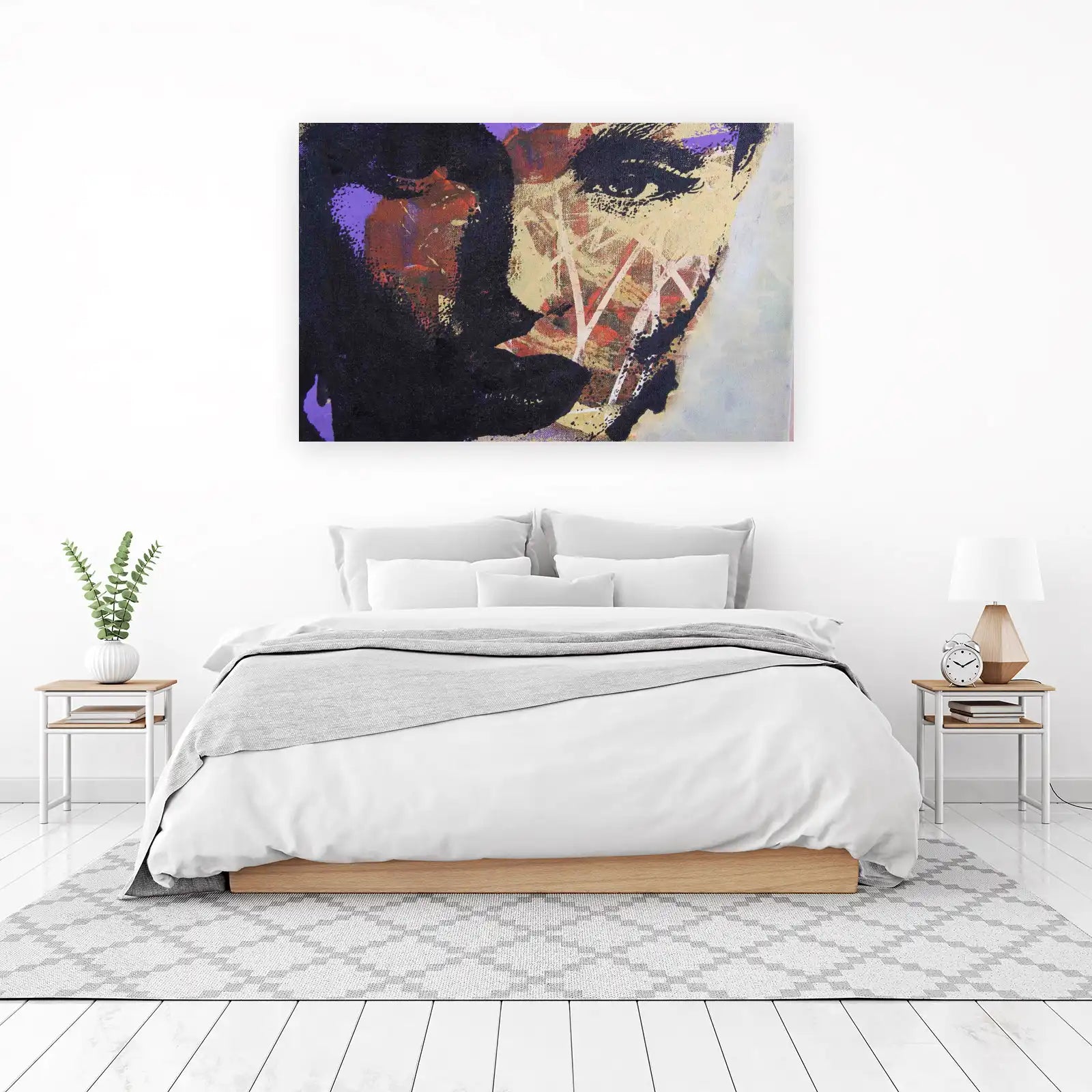 Abstract Portrait Expression Wall Art