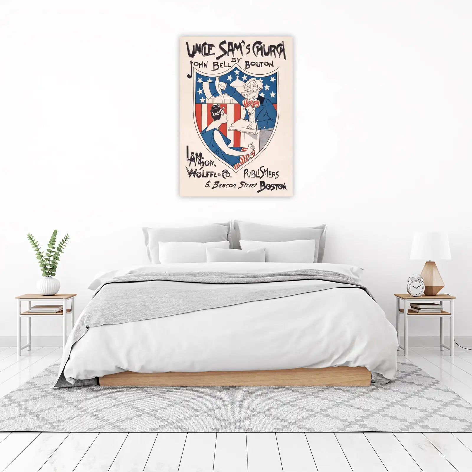 Uncle Sam's Church Vintage Patriotic Wall Art