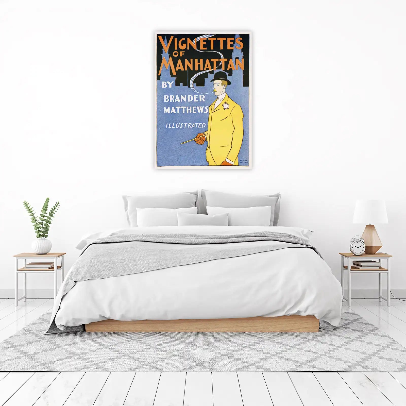 Vintage Manhattan Style Gentleman Wall Art