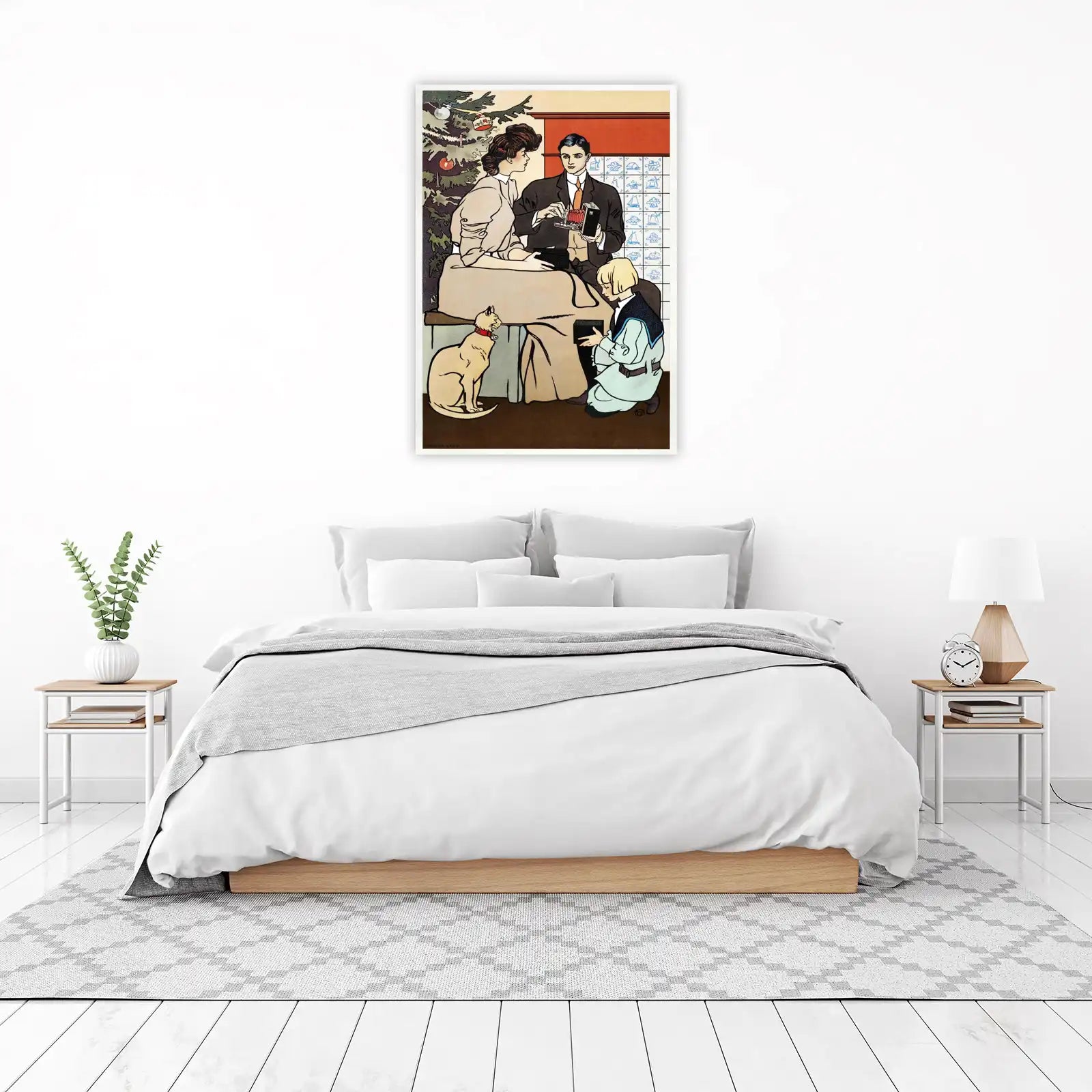 Vintage Family Christmas Camera Wall Art