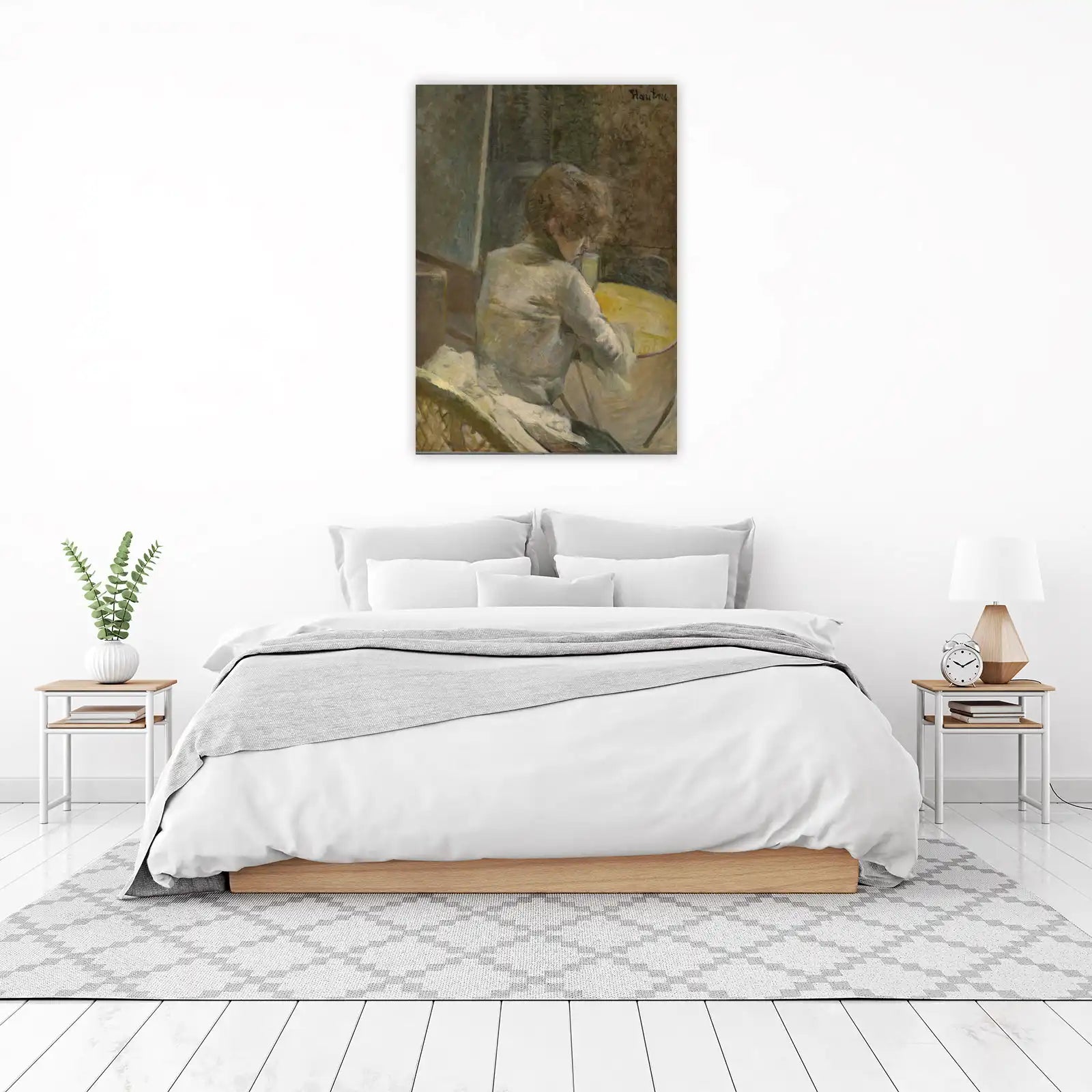 Woman at Cafe Impressionist Wall Art