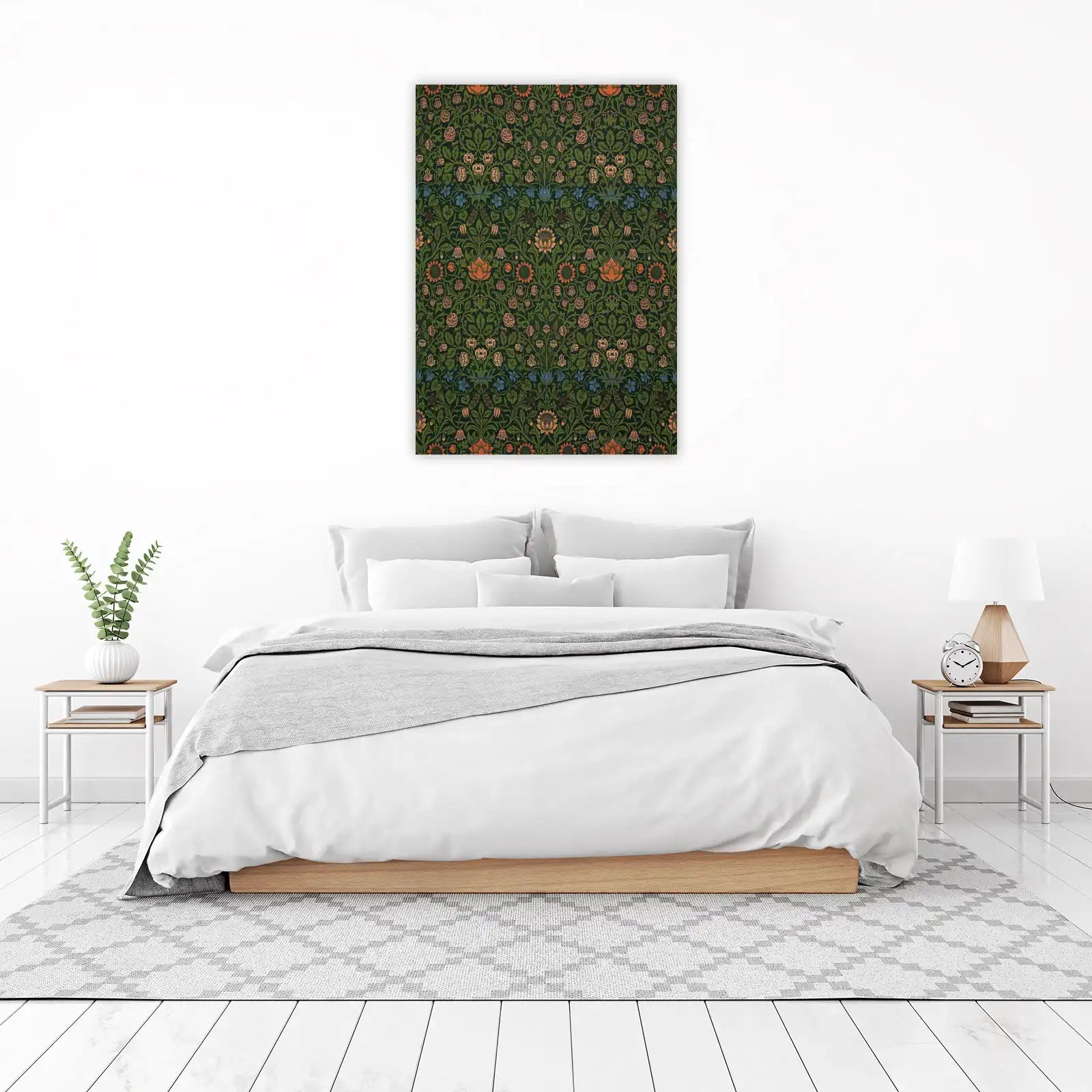 Floral Art Nouveau Wall Art for Elegant Decor