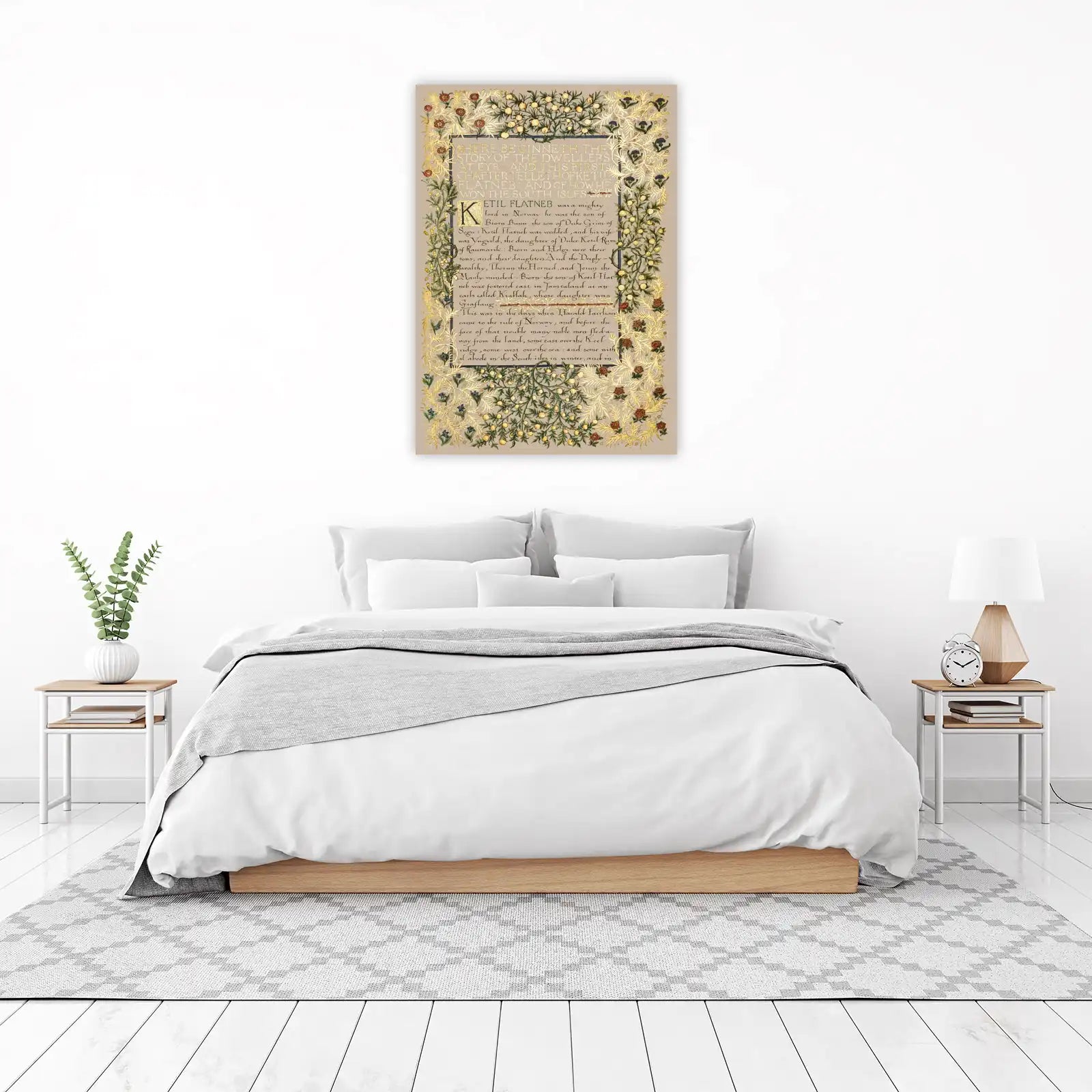 Viking Saga Illuminated Manuscript Wall Art