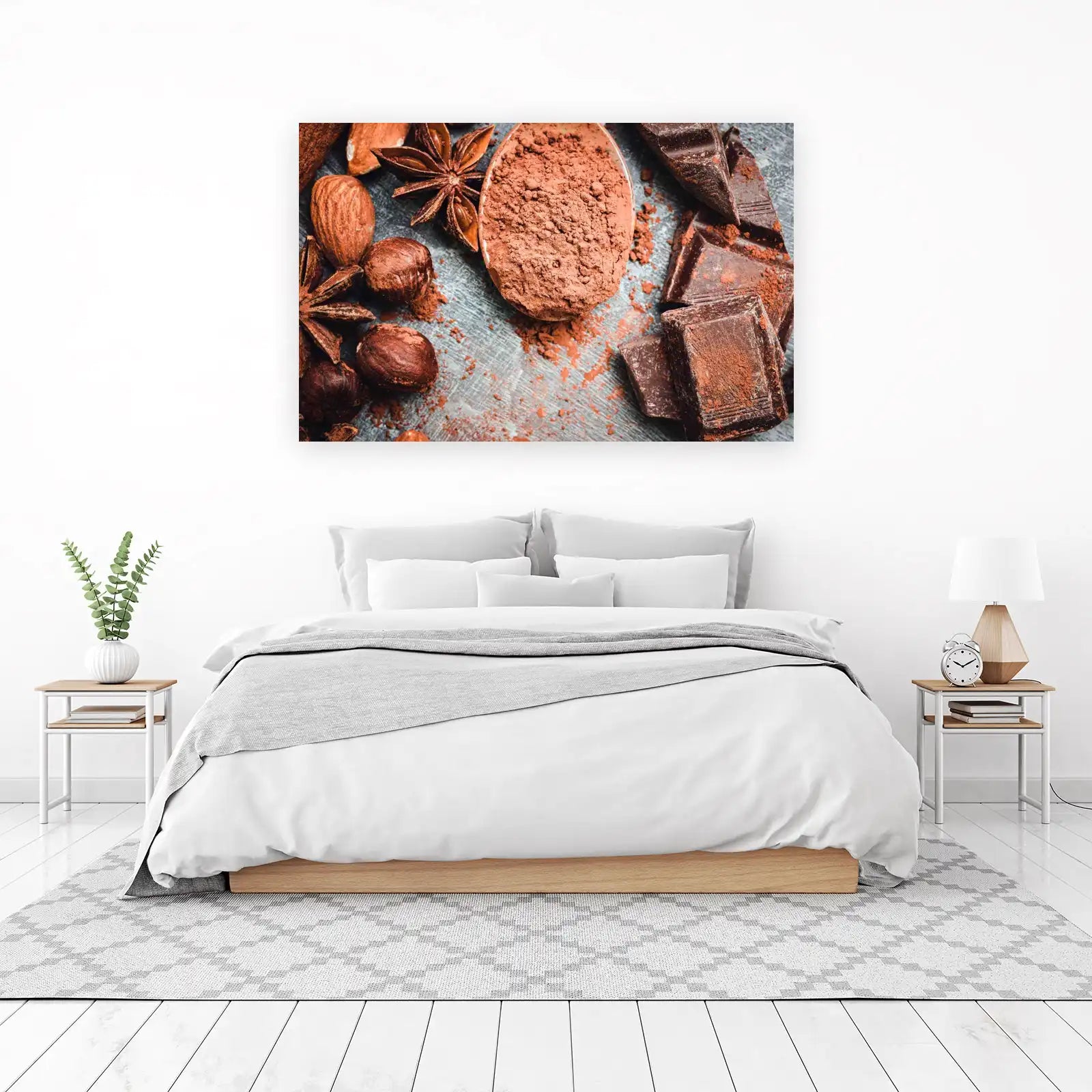 Rich Cocoa & Nuts Abstract Wall Art