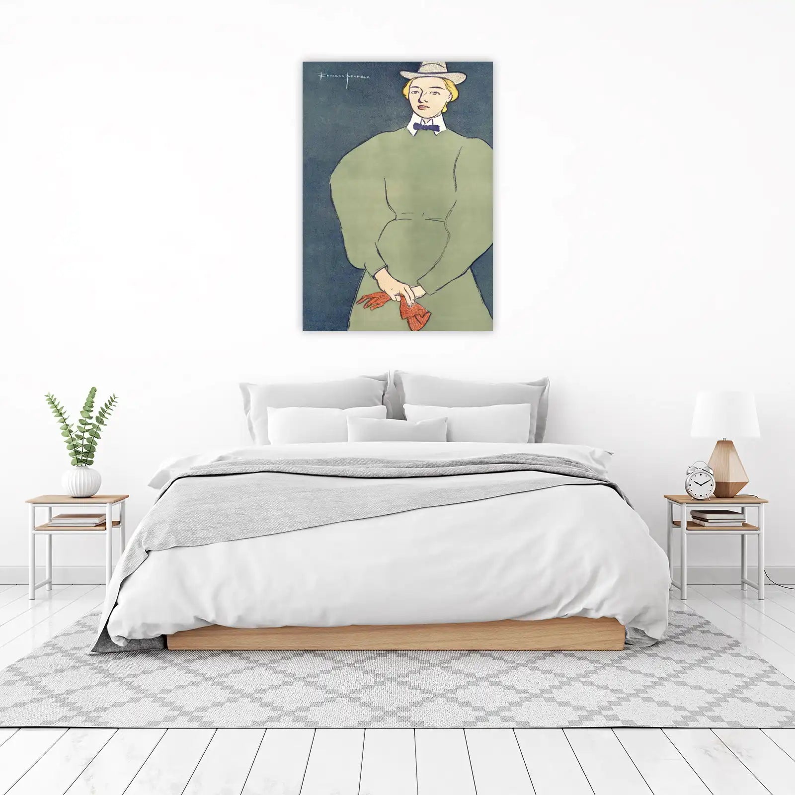 Edward Penfield Art Nouveau Portrait Wall Art