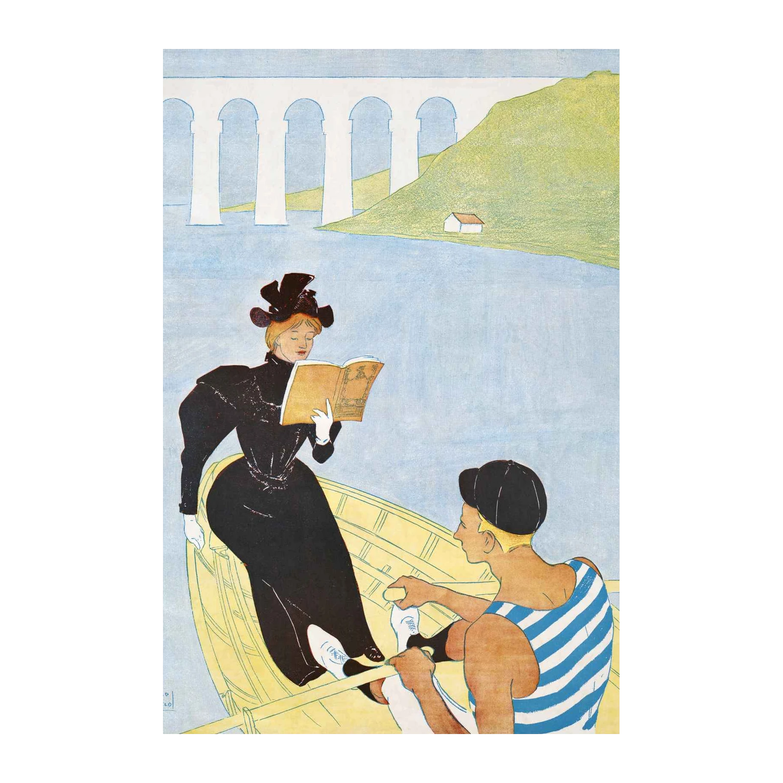 Boating Serenity Edward Penfield Art Wall Art