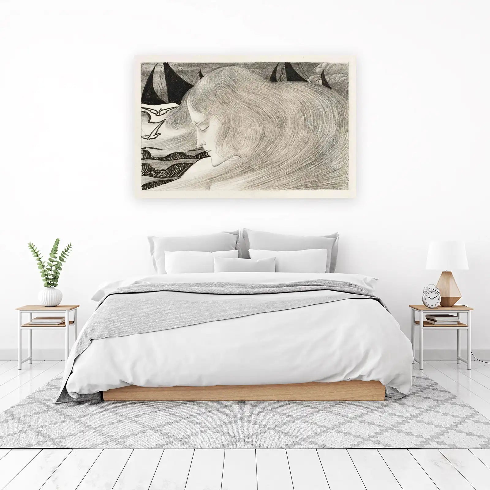 Mystic Voyage Serene Portrait Wall Art