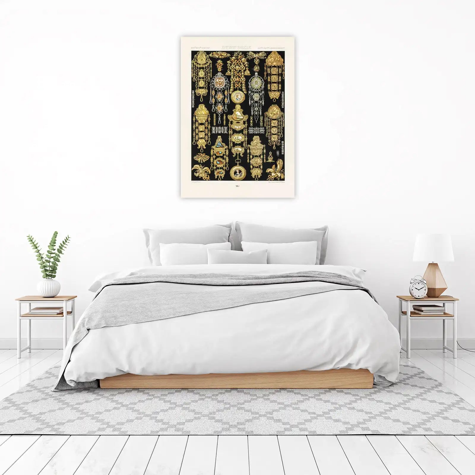 Vintage Gold Ornate Jewelry Wall Art