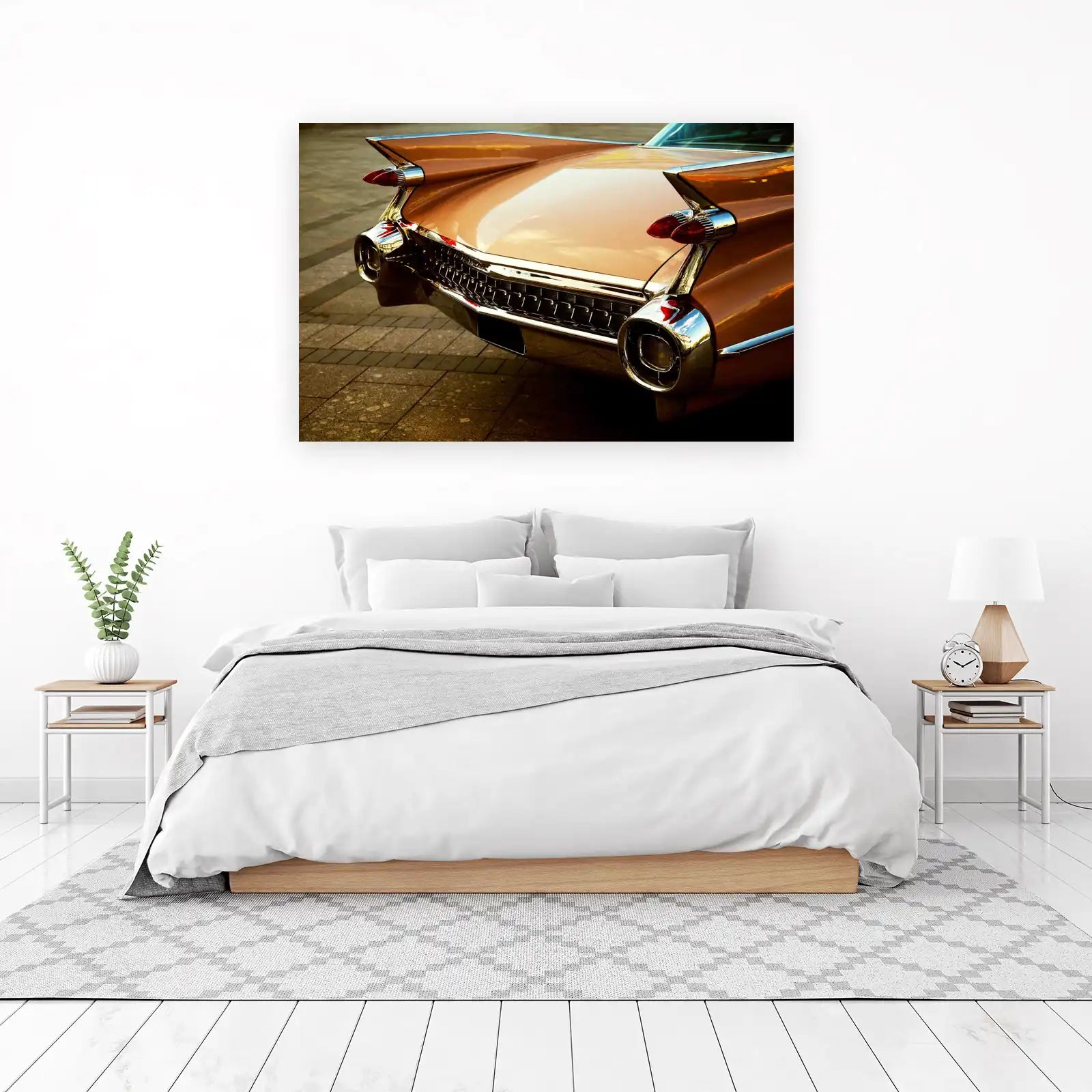 Retro Gold Cadillac Tail Fin Wall Art
