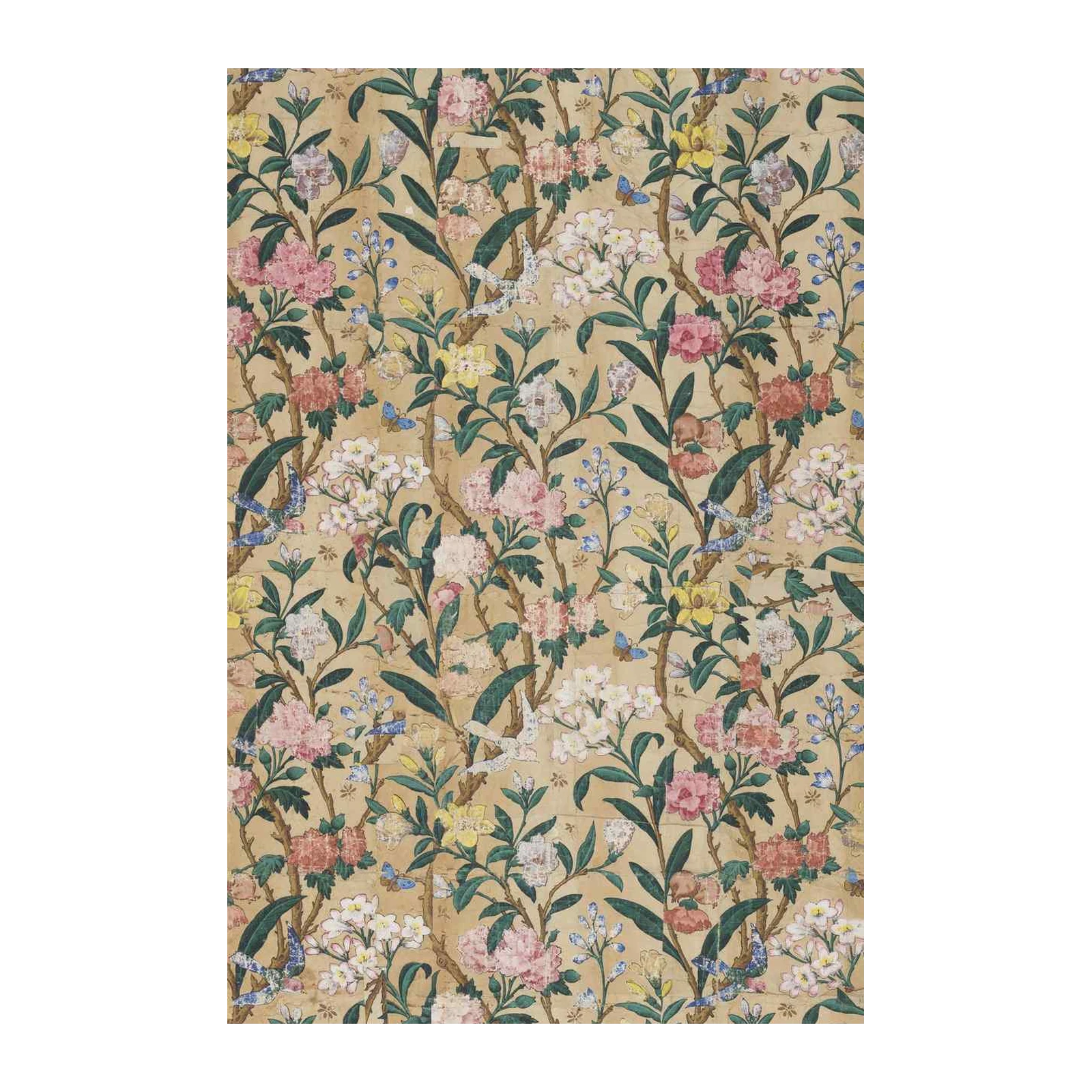 Vintage Floral & Butterfly Wall Art
